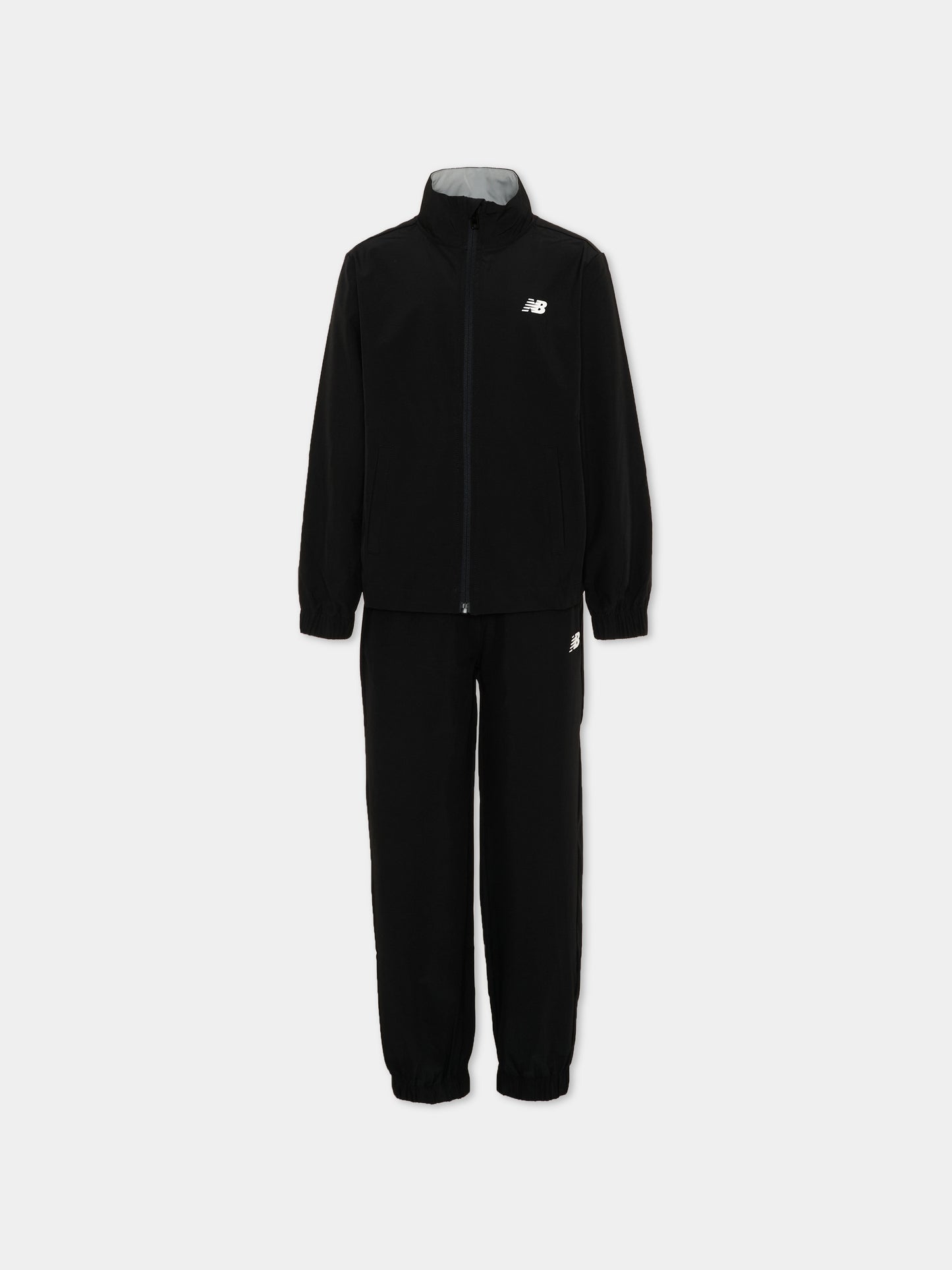 Completo sportivo nero per bambini con logo,New Balance,YS61J2QC BK