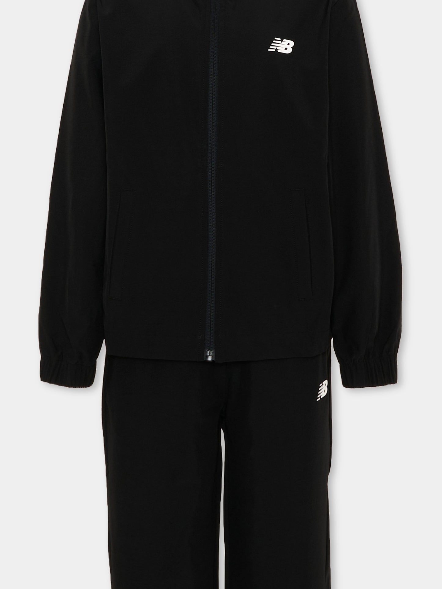 Completo sportivo nero per bambini con logo,New Balance,YS61J2QC BK