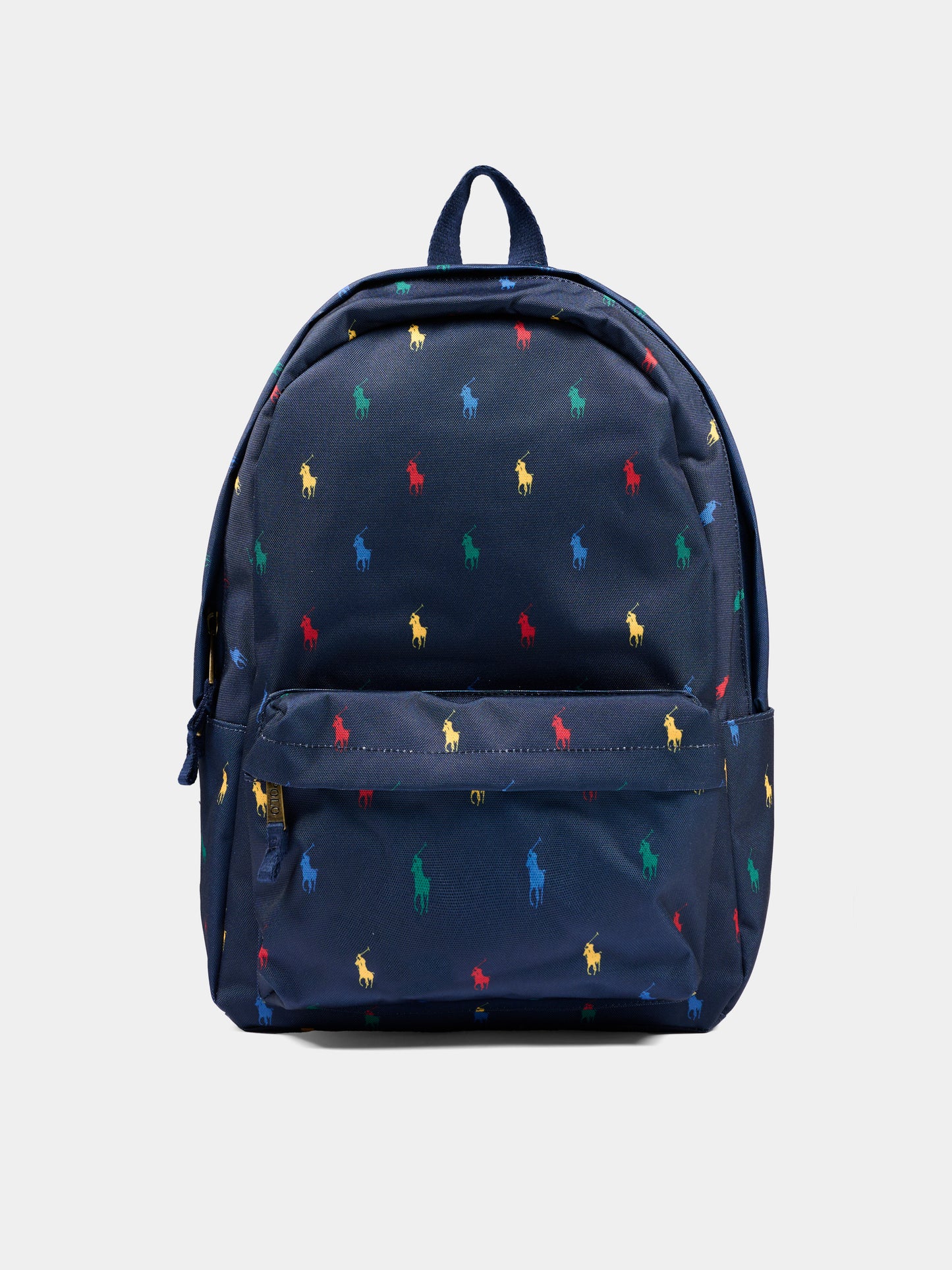 Zaino blu per bambino con Pony,Ralph Lauren Kids,9AR153 BCV