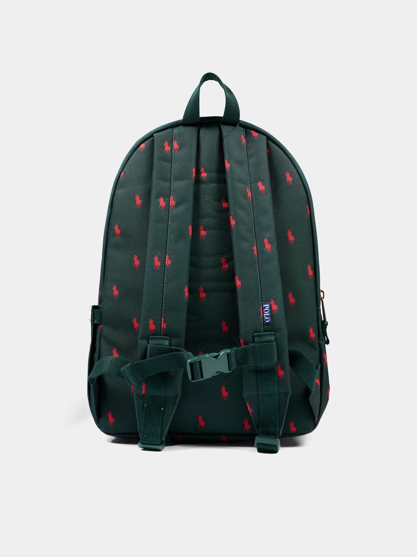 Zaino verde per bambini con Pony,Ralph Lauren Kids,9AR153 ECF