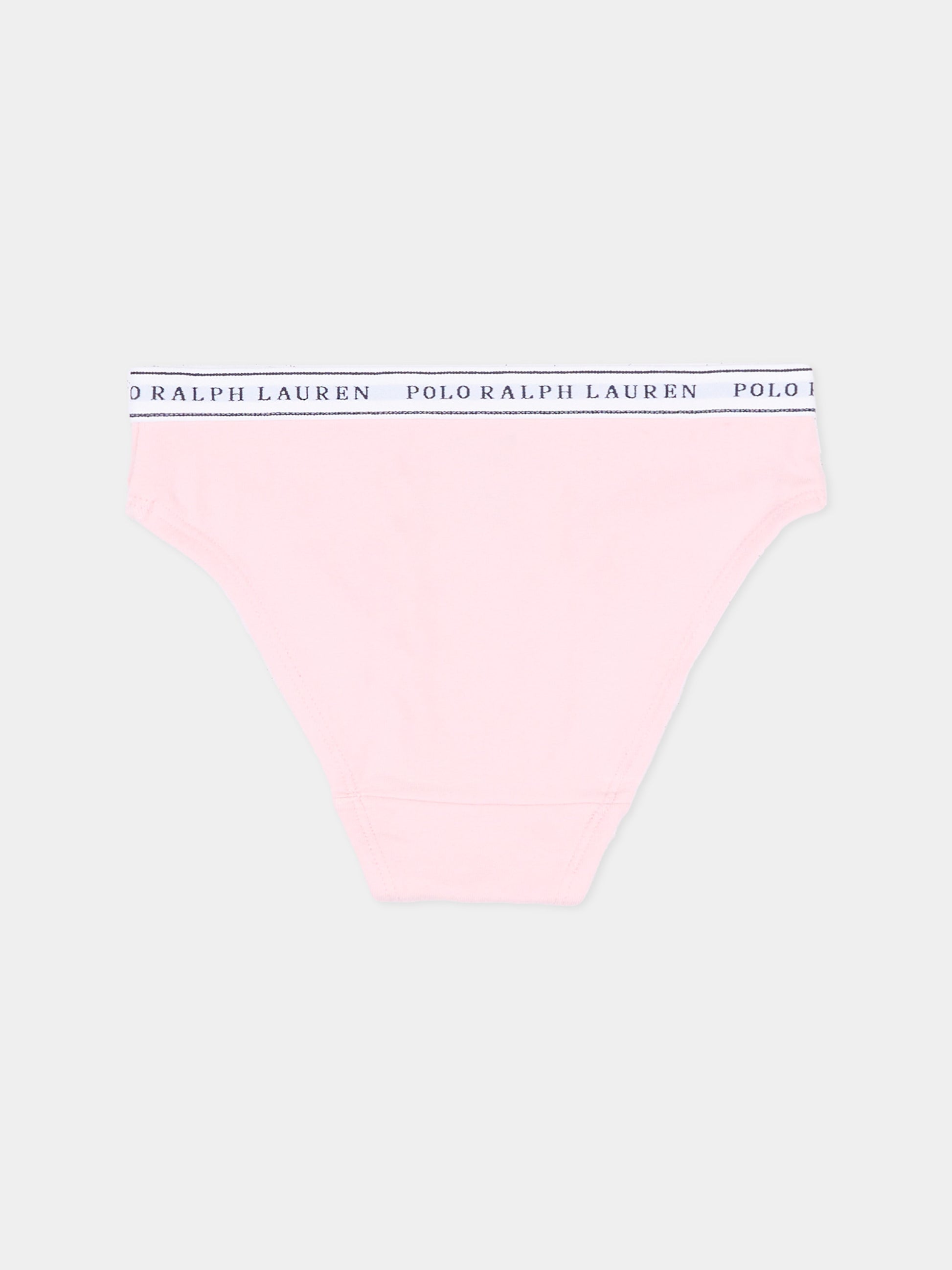 Slip multicolor per bambina con logo,Ralph Lauren Kids,4P5039 001