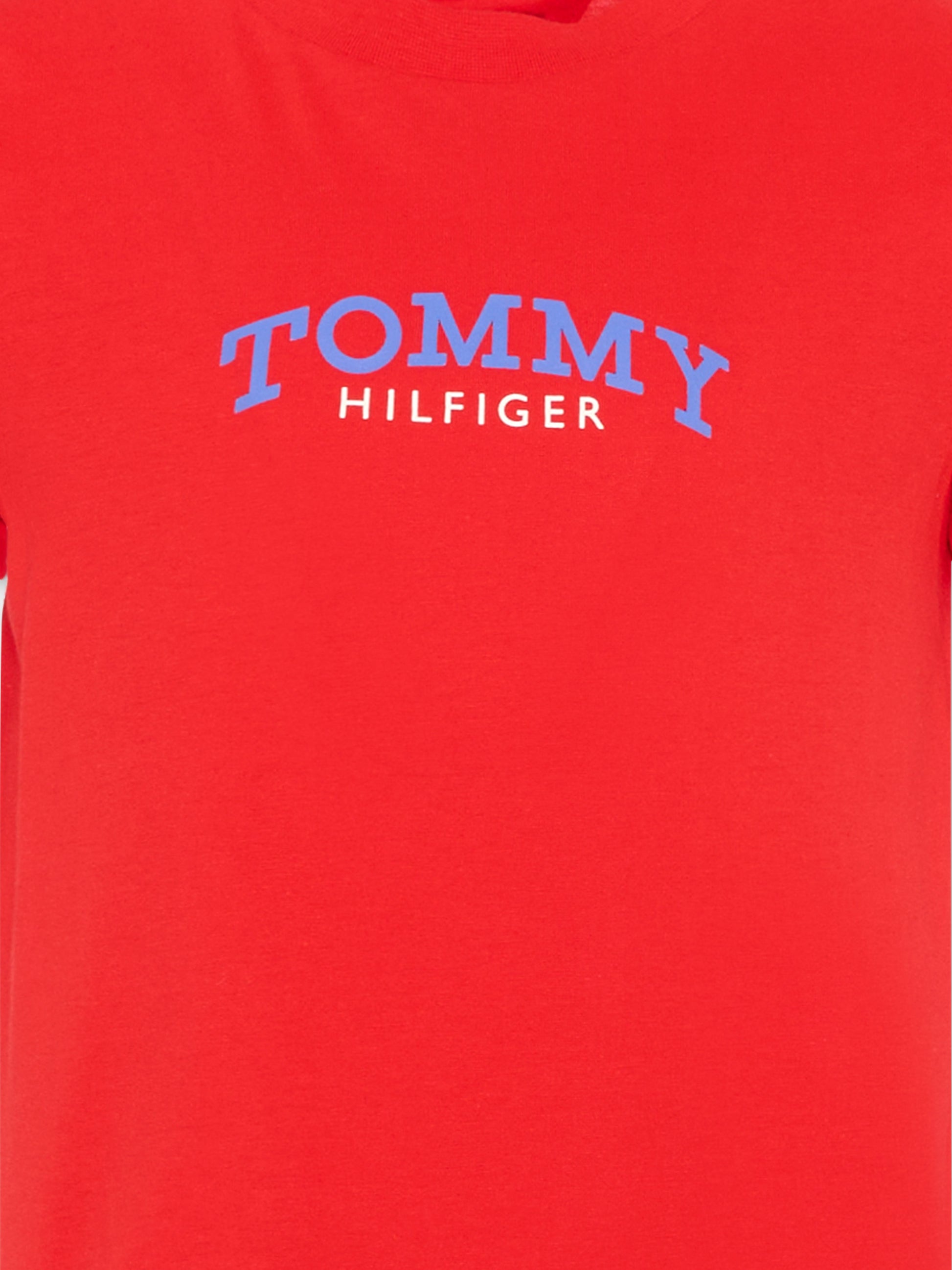 T-shirt rossa per bambini con logo,Tommy Hilfiger Junior,KB0KB10263 XL8