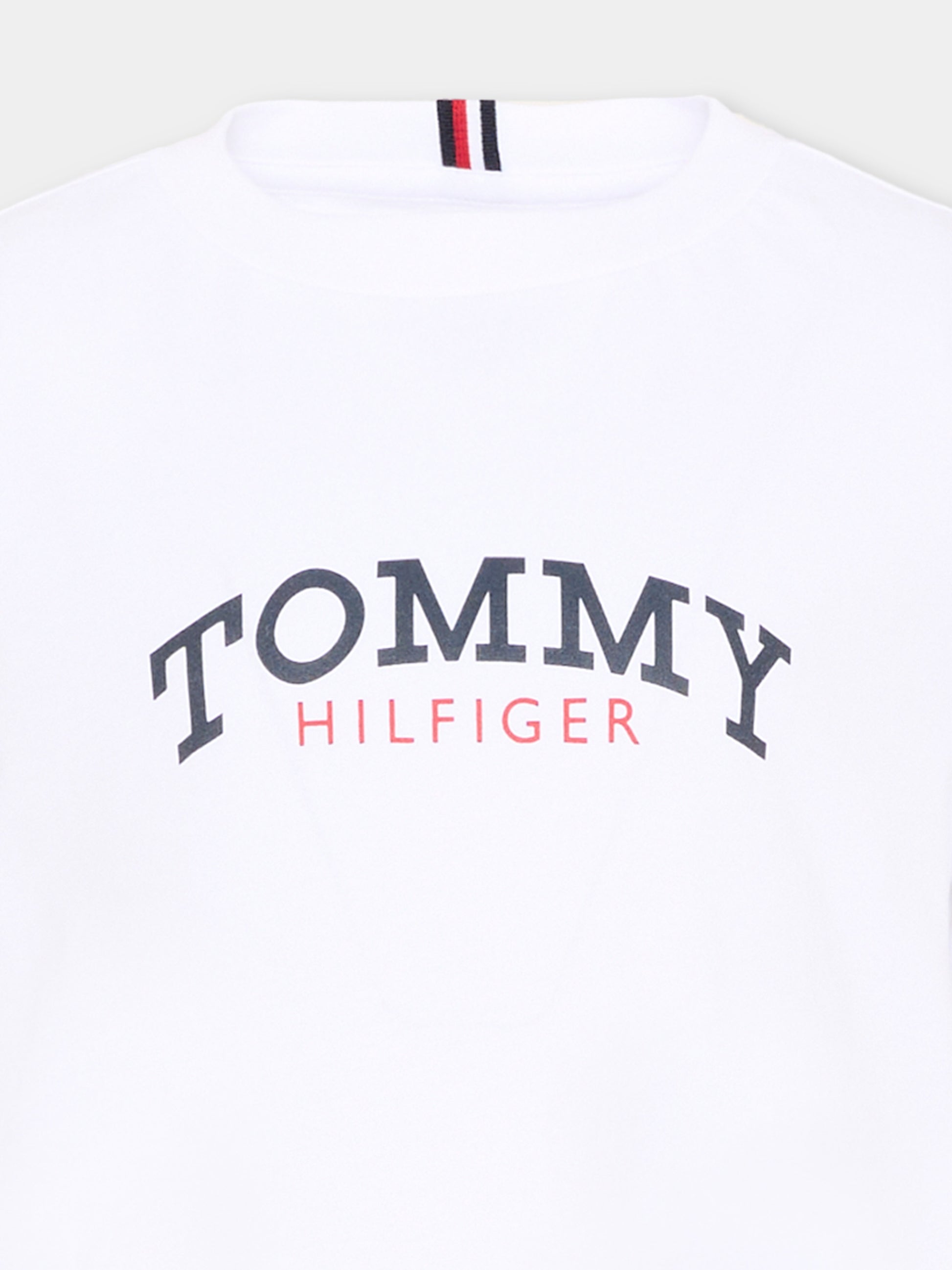 Completo sportivo bianco per bambino con logo,Tommy Hilfiger Junior,KB0KB10290 YBR