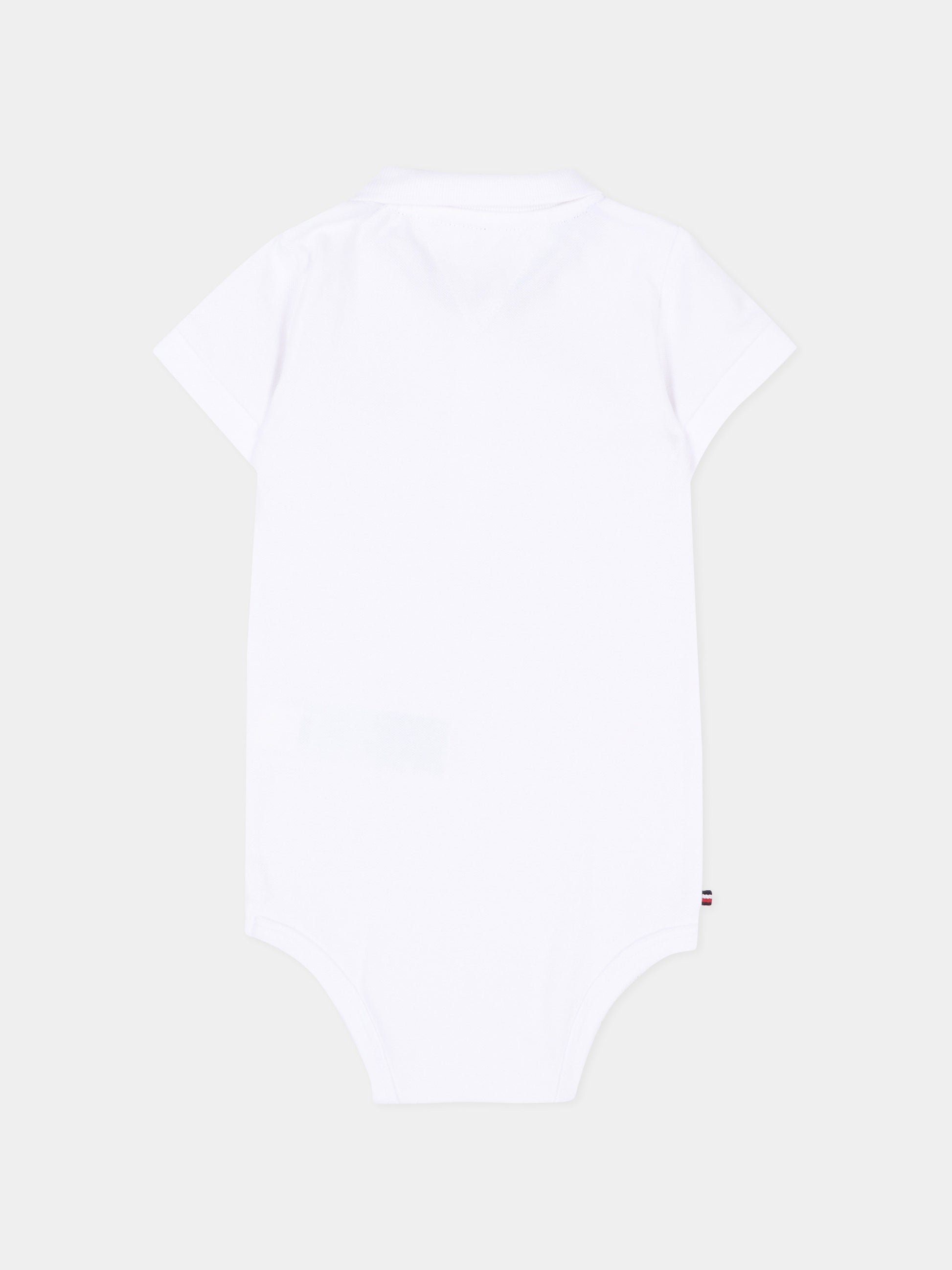 Body bianco per neonati con logo,Tommy Hilfiger Junior,KN0KN02372 YBR