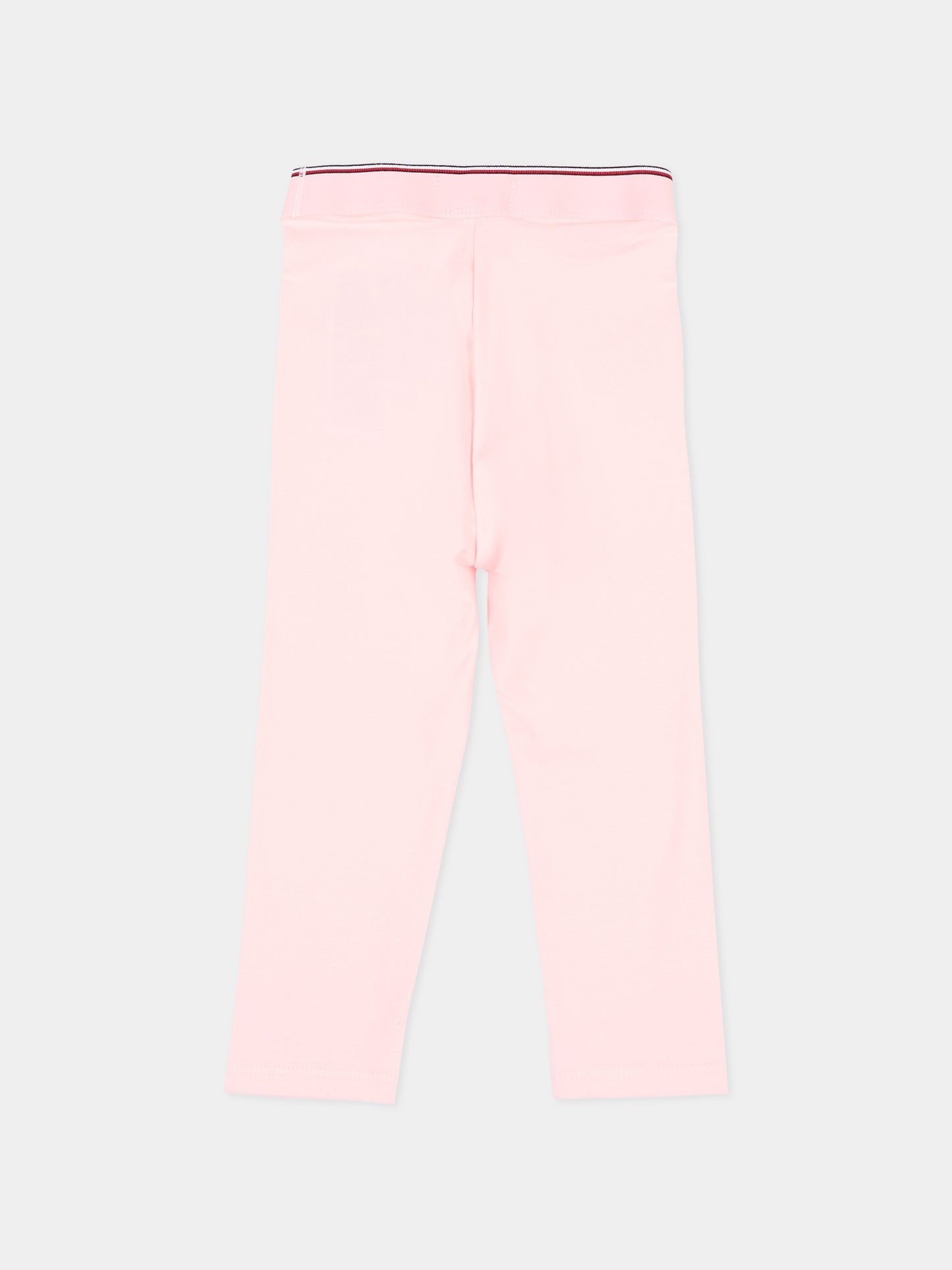 Leggings rosa per neonata con logo,Tommy Hilfiger Junior,KN0KN02392 TH3