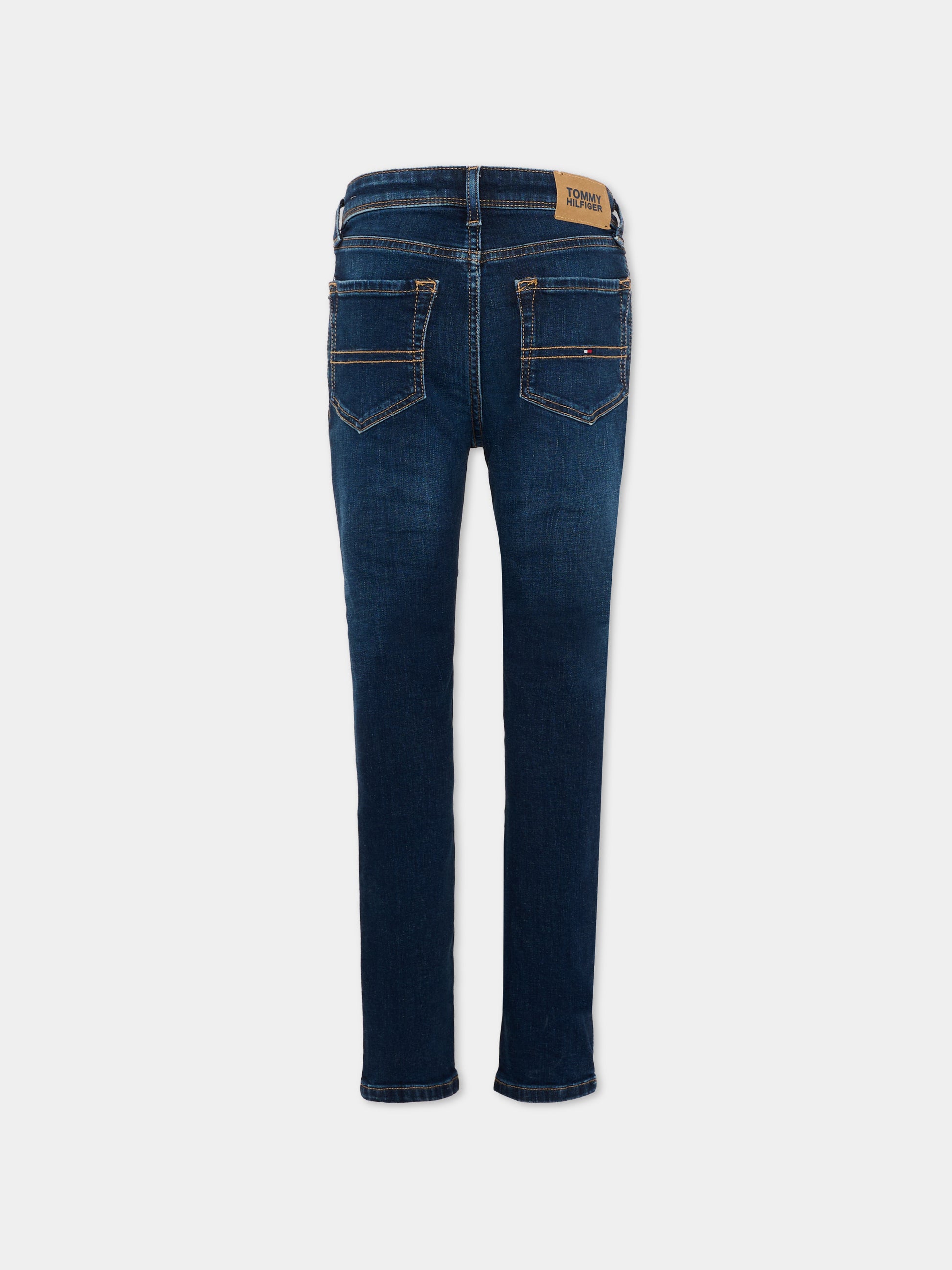 Jeans denim per bambino con logo,Tommy Hilfiger Junior,KB0KB08752 1BN