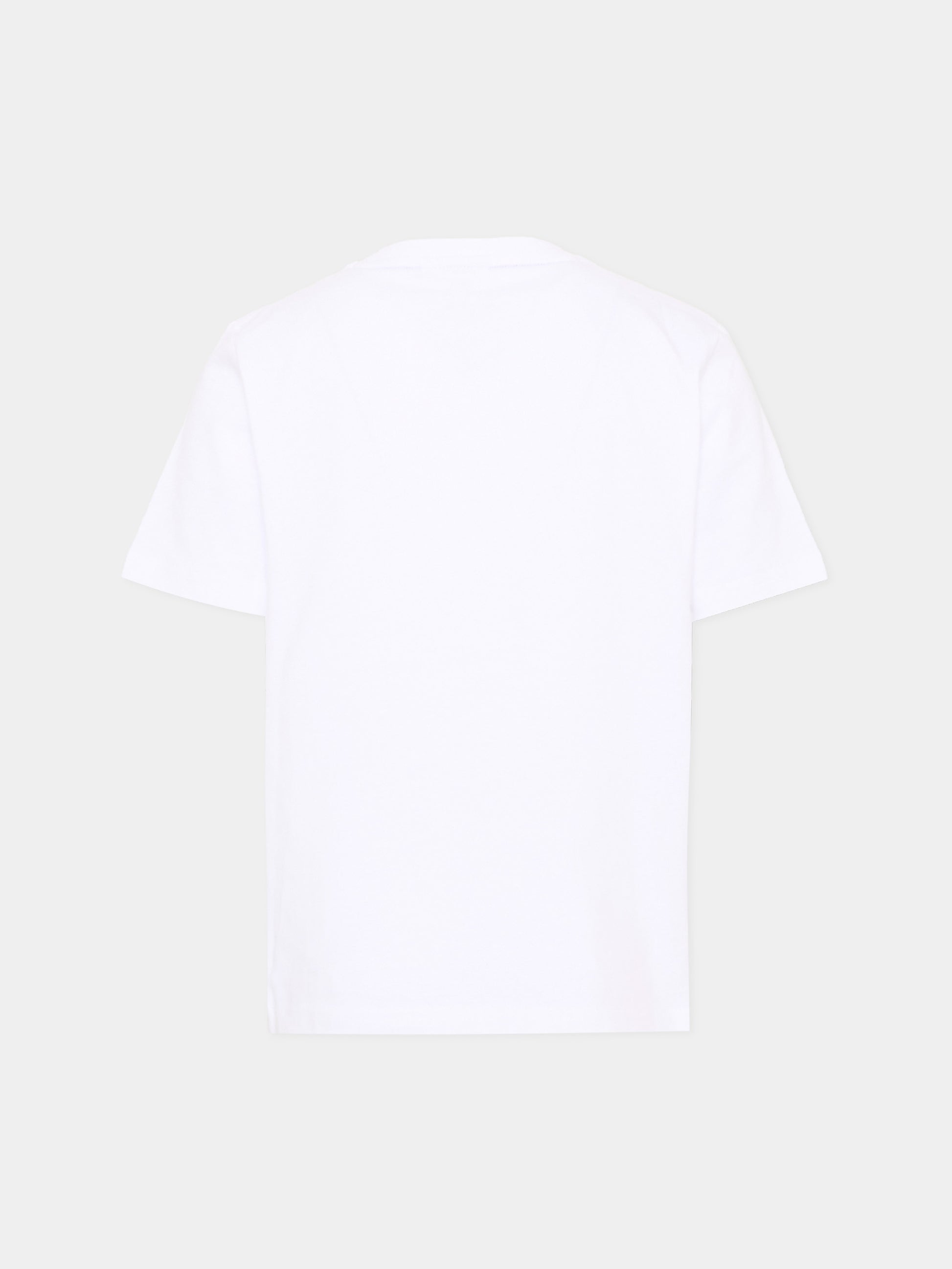 T-Shirt bianca per bambino con logo,Boss,J52032 673
