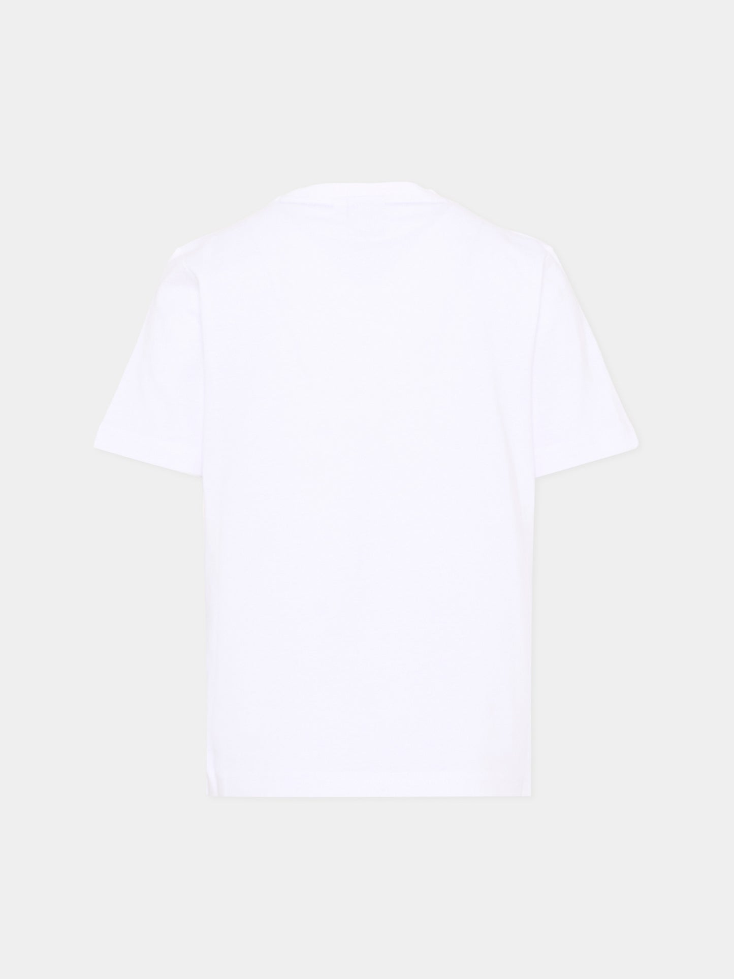 T-Shirt bianca per bambino con logo,Boss,J52038 10P