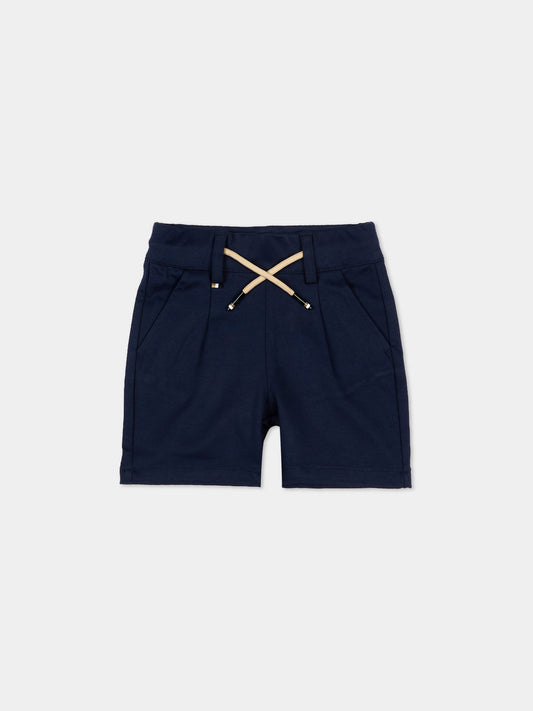 Shorts blu per neonato con coulisse,Boss,J52084 849