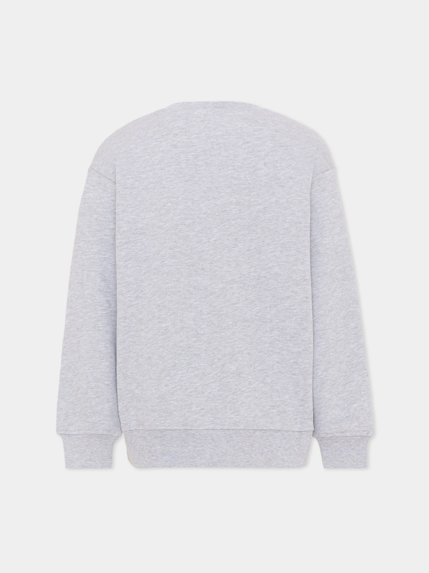 Felpa grigia per bambini con logo,Msgm Kids,S6MSJUSW220 271