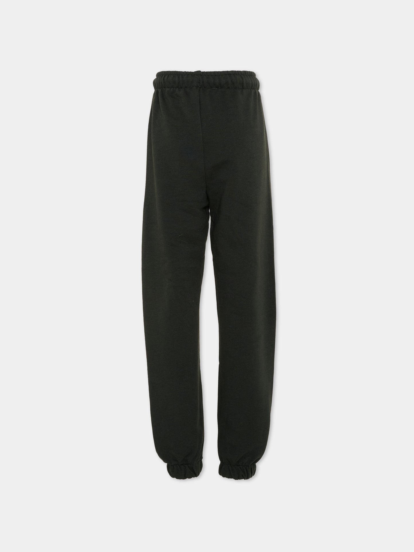 Black sports pants for Kids with logo