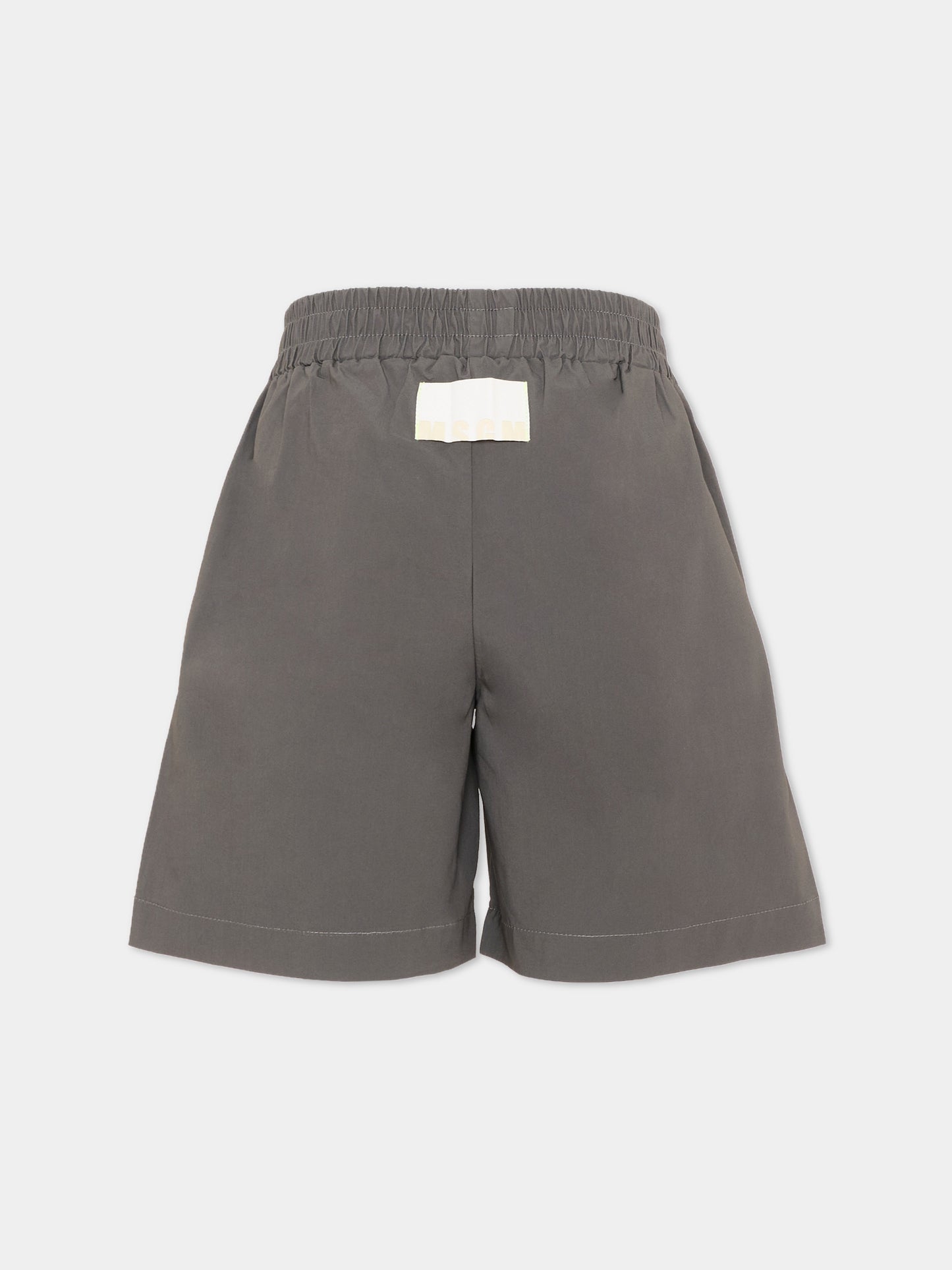 Shorts grigi per bambino con logo,Msgm Kids,S6MSJBBE155 103