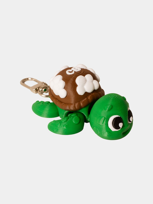 Green Fidget Toy Keychain Turtle