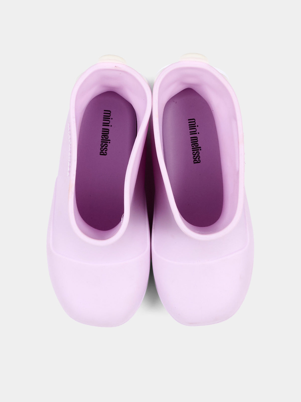 Stivali da pioggia lilla per bambina con fiore,Mini Melissa,38061 BW305 06071