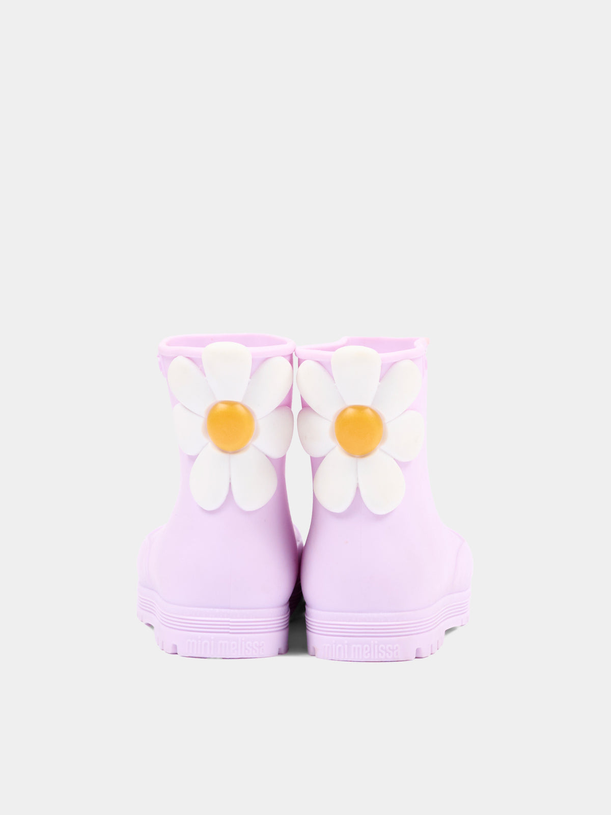 Stivali da pioggia lilla per bambina con fiore,Mini Melissa,38061 BW305 06071