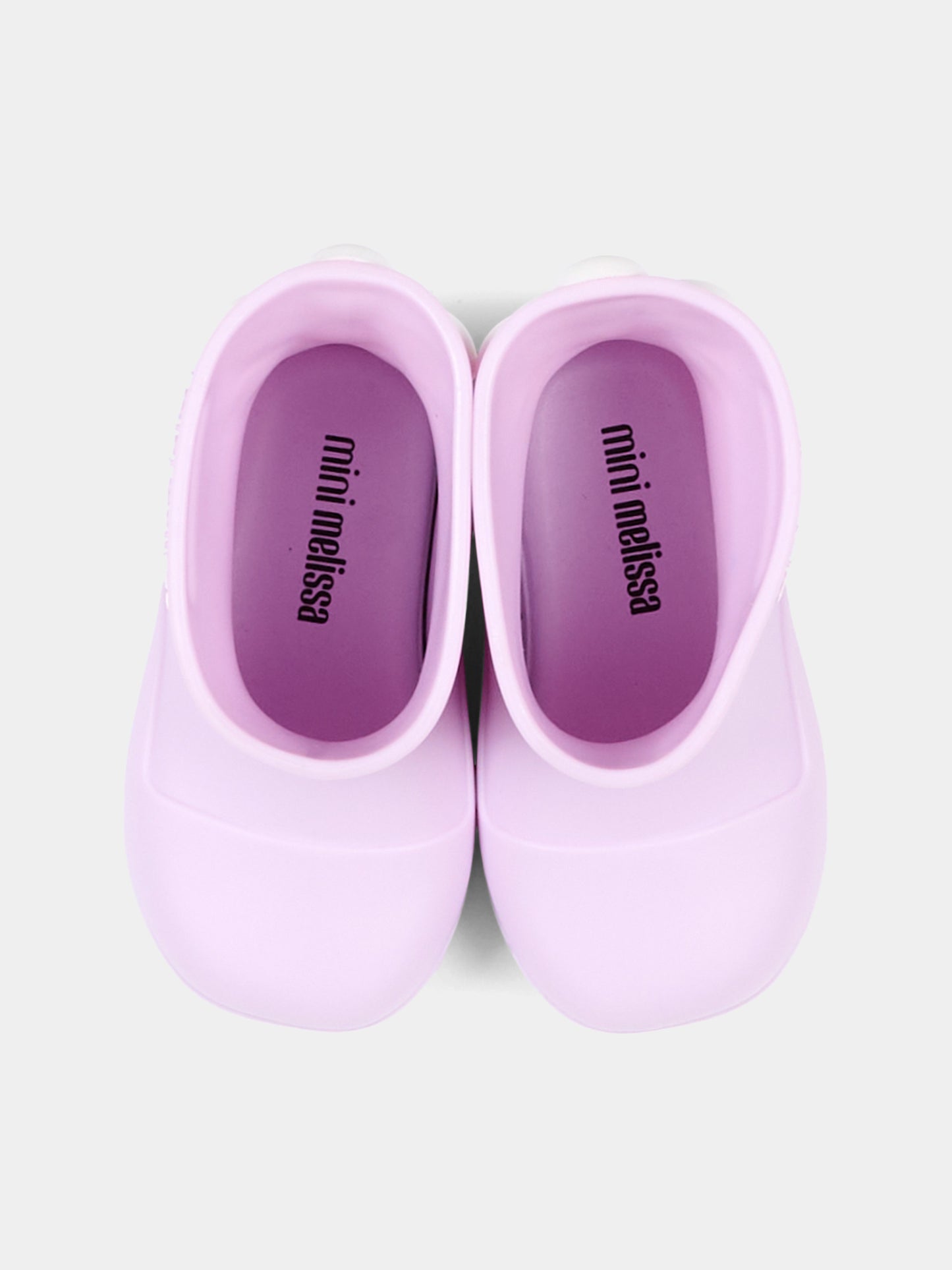 Stivali da pioggia lilla per bambina con fiore,Mini Melissa,38061 BW305 06411