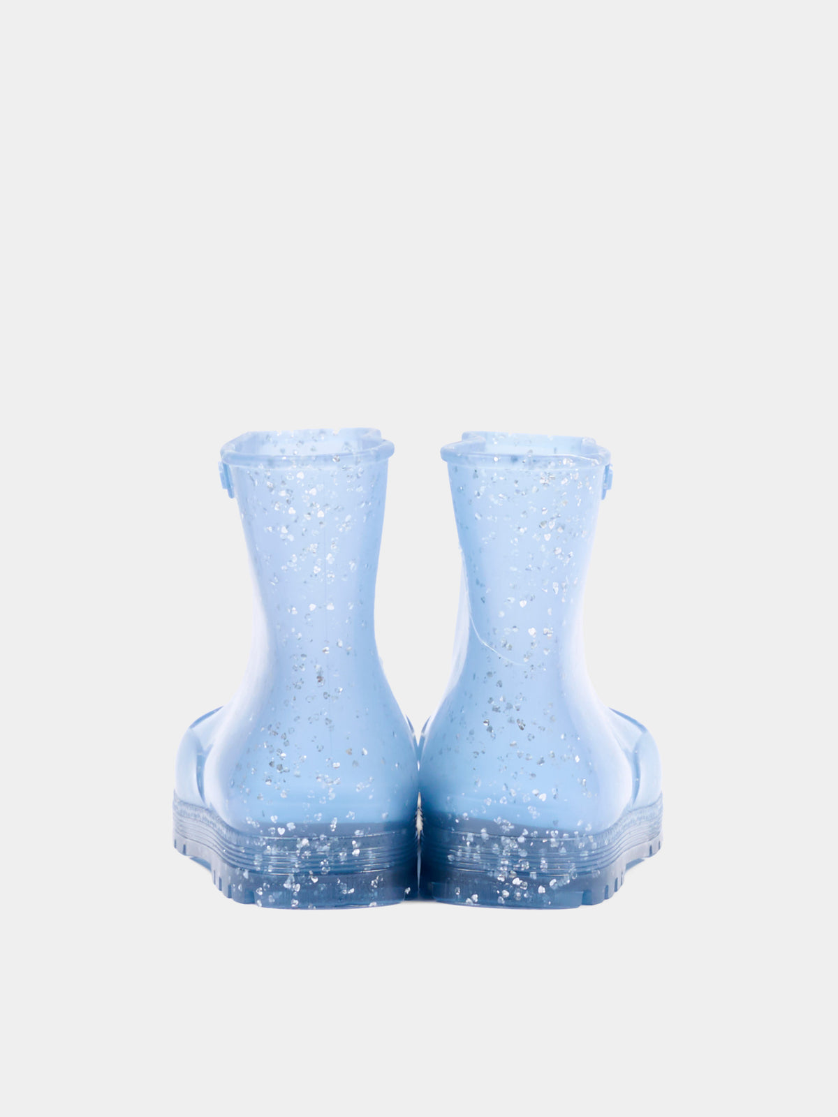 Stivali da pioggia azzurri per bambina con glitter,Mini Melissa,38072 BW130 06071