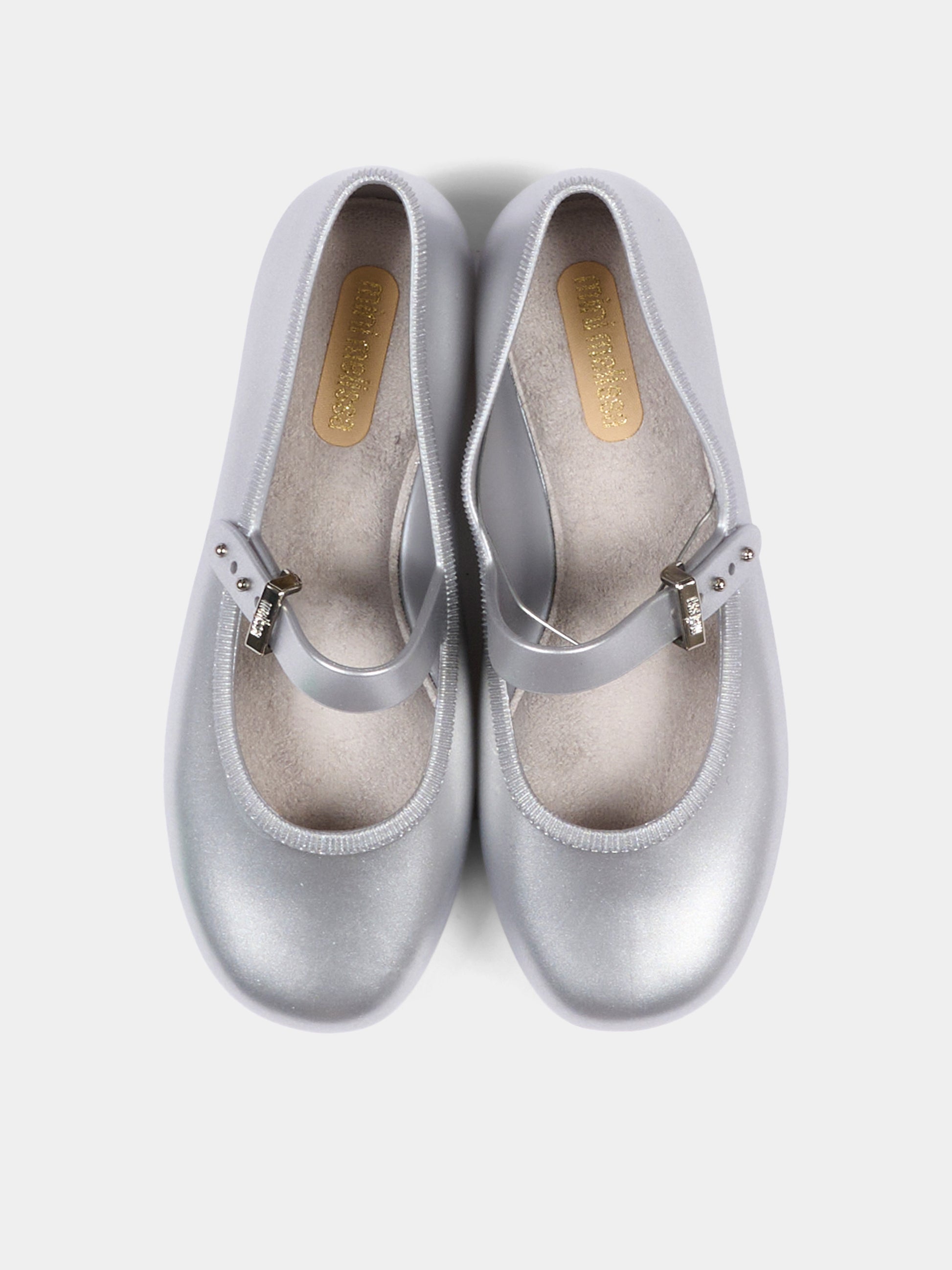 Ballerine argento per bambina Mary Jane,Mini Melissa,36244 BW425 34445