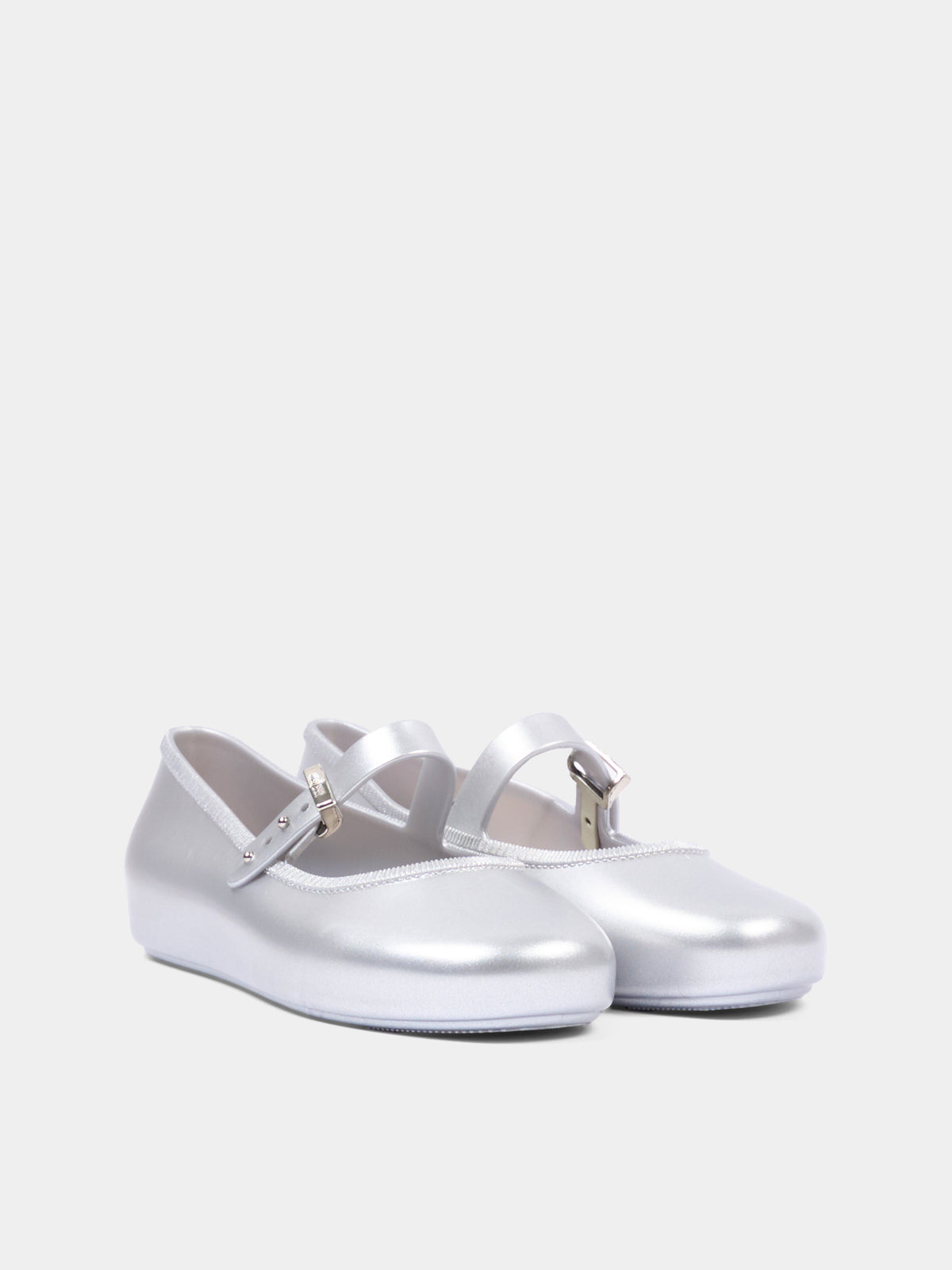 Ballerine argento per bambina Mary Jane,Mini Melissa,36244 BW425 34445