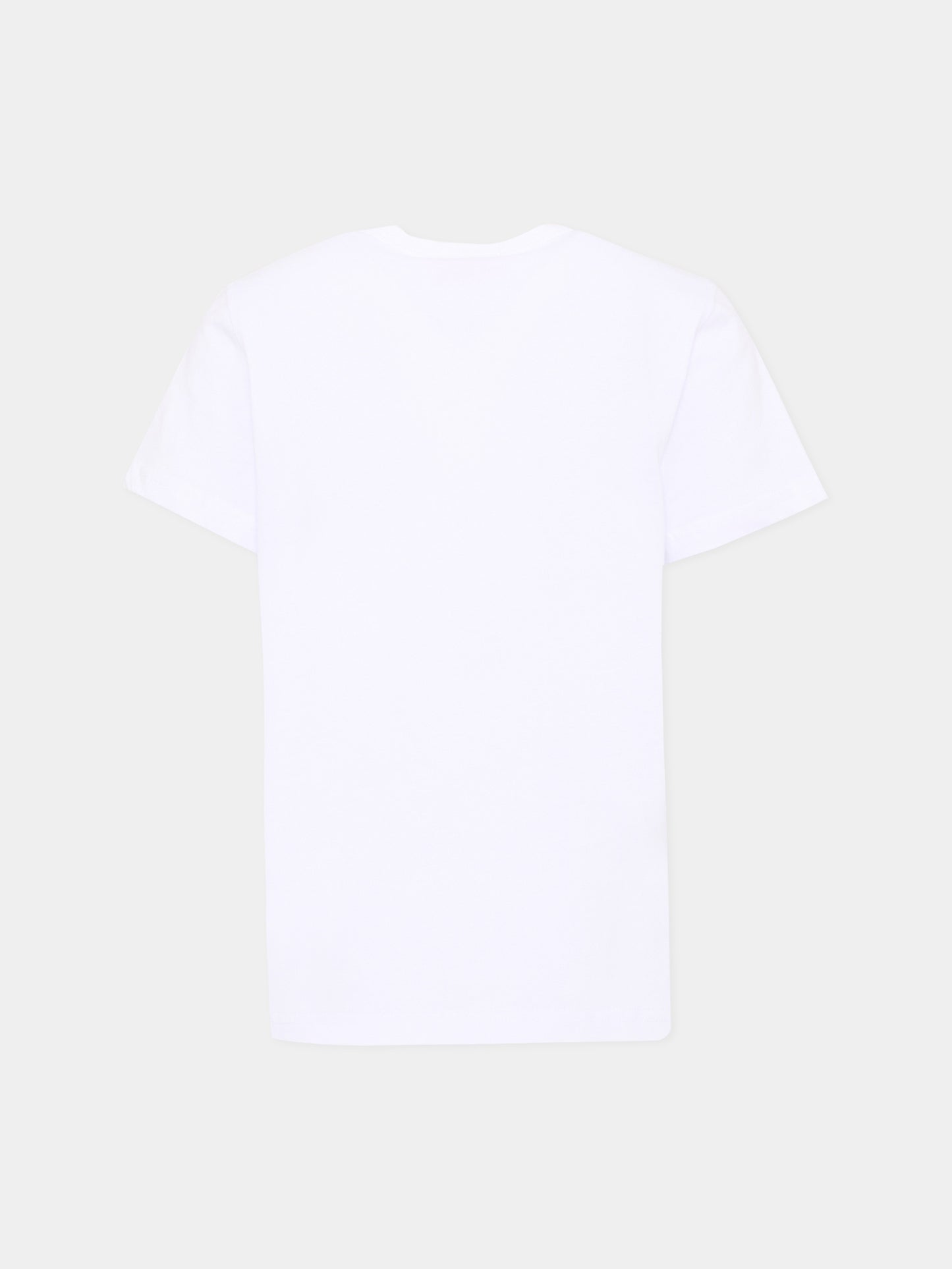 T-Shirt bianca per bambino con logo,Diesel,J02464 KYAR1 K100