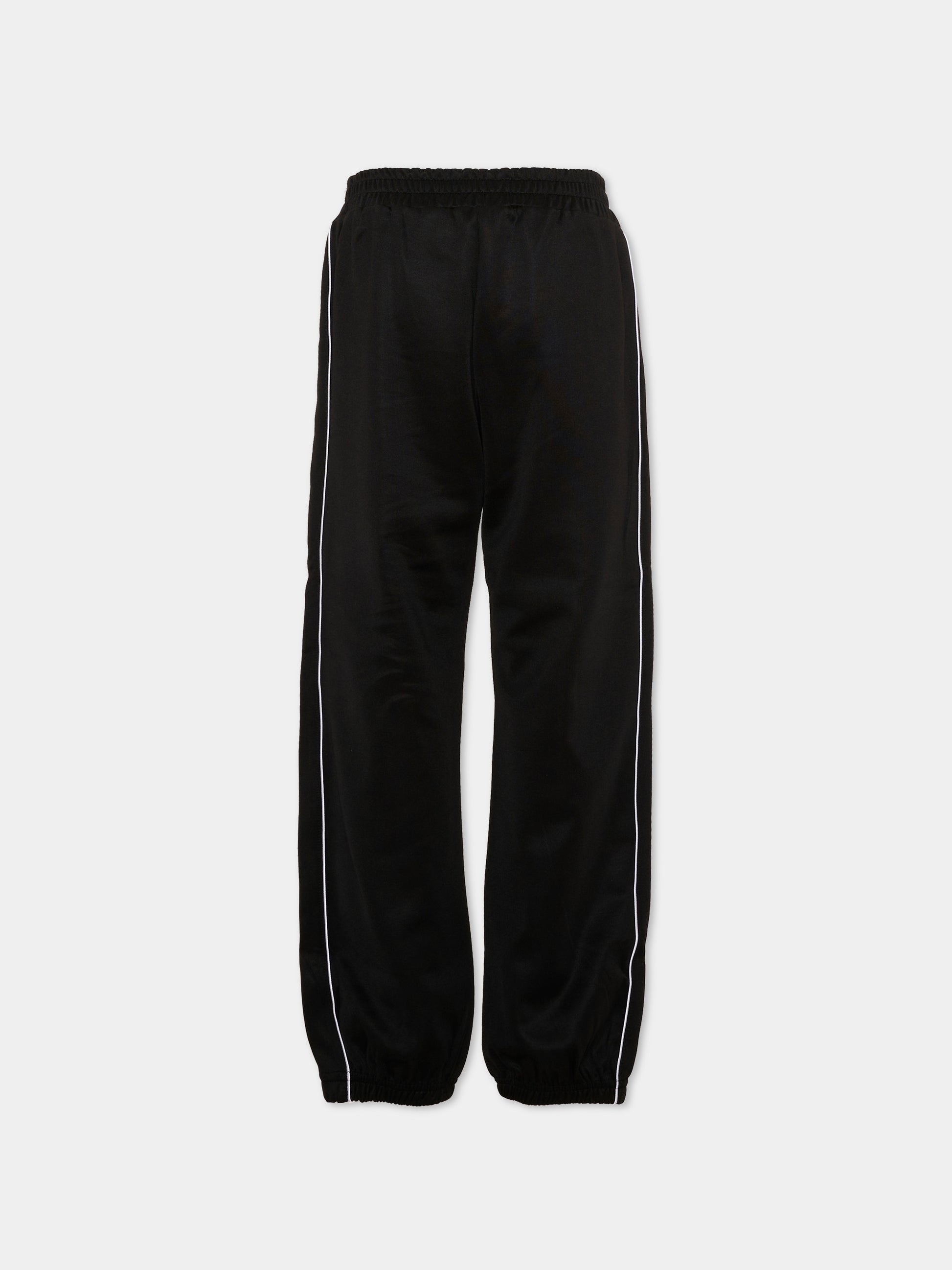 Pantaloni sportivi neri per bambino con logo,Diesel,J02447 KYAZB K900