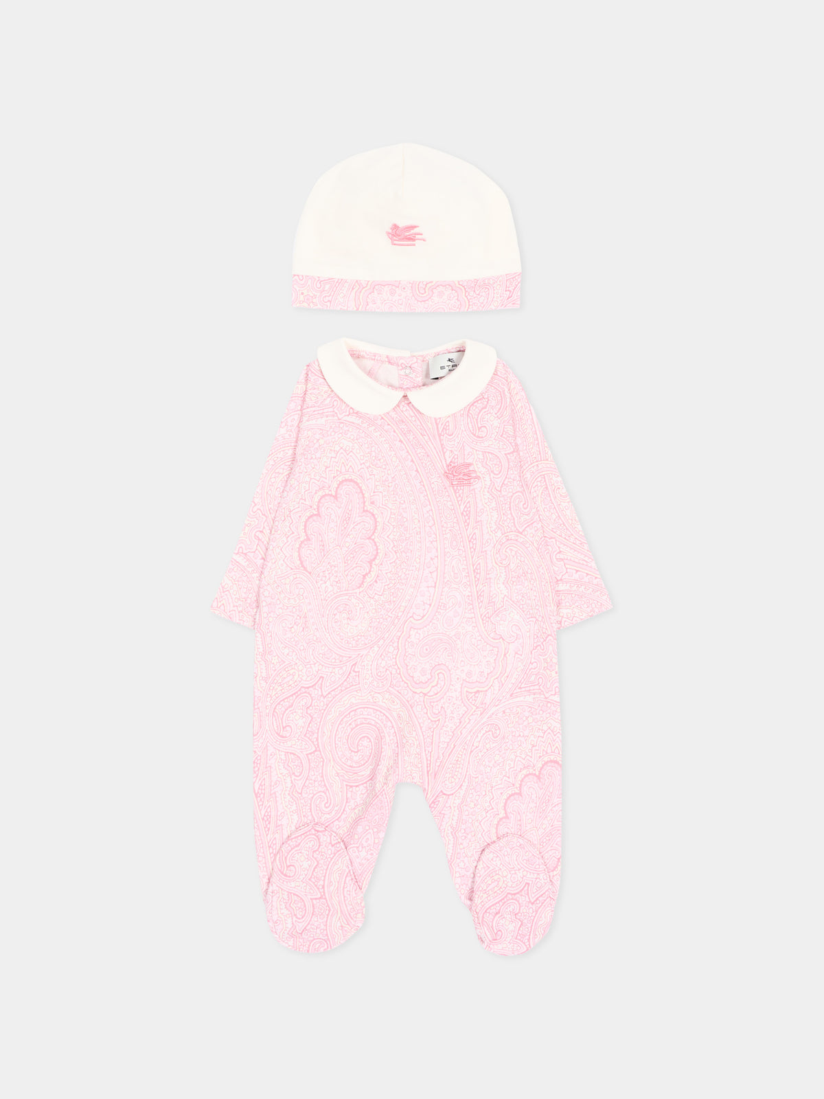 Set tutina rosa per neonata paisley,Etro,GZB520 Z3771 502