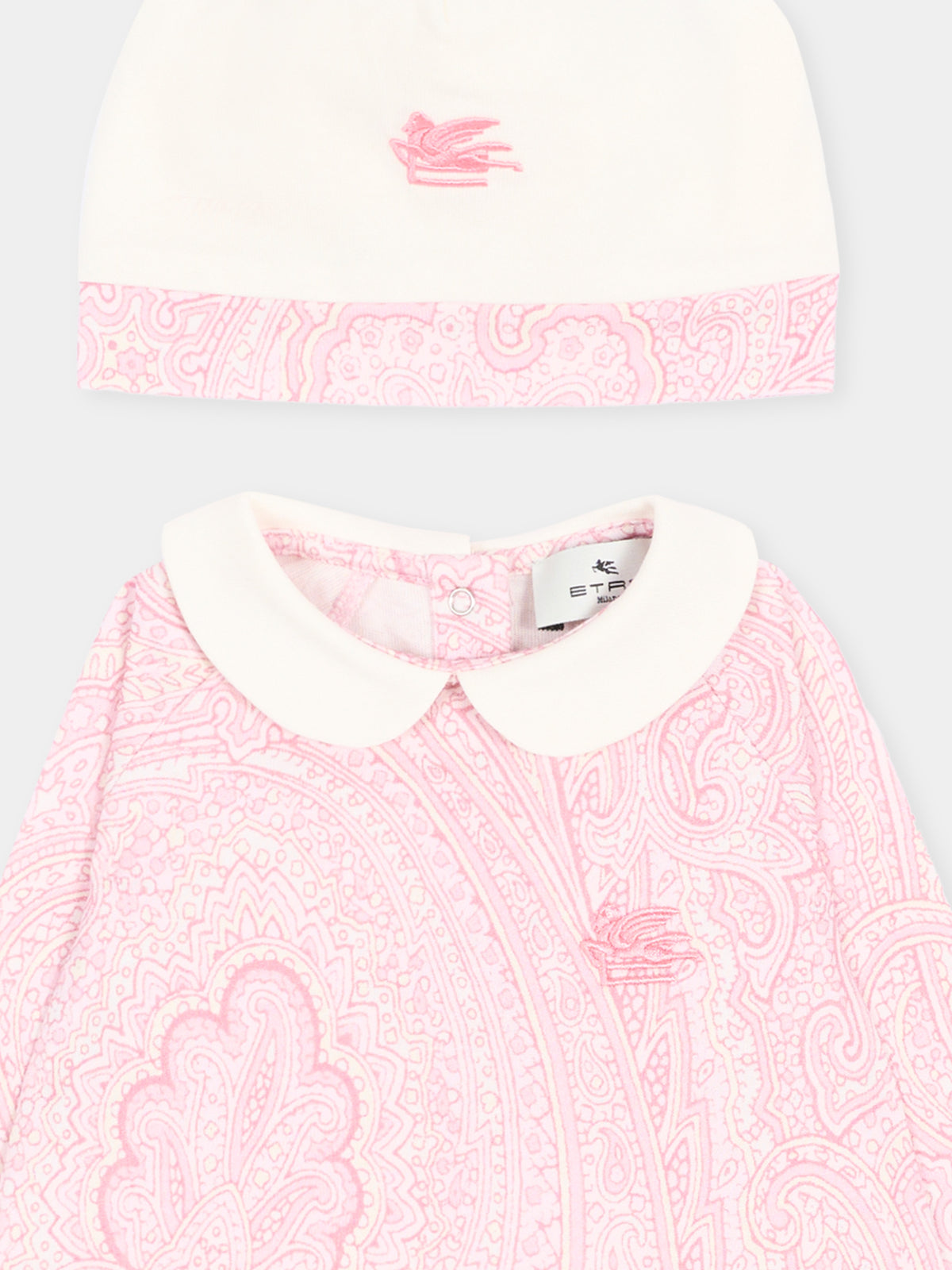 Set tutina rosa per neonata paisley,Etro,GZB520 Z3771 502