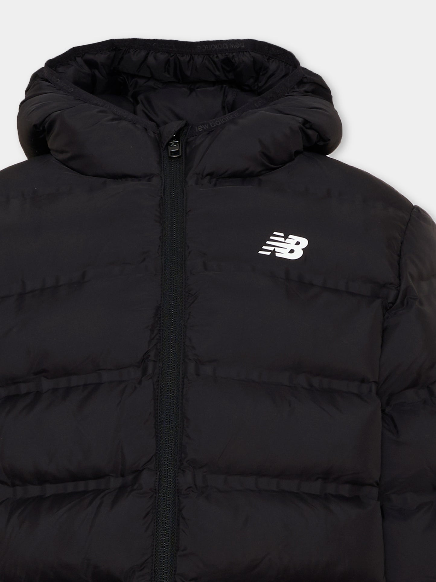 Piumino nero per bambino,New Balance,LAKB0036 BM