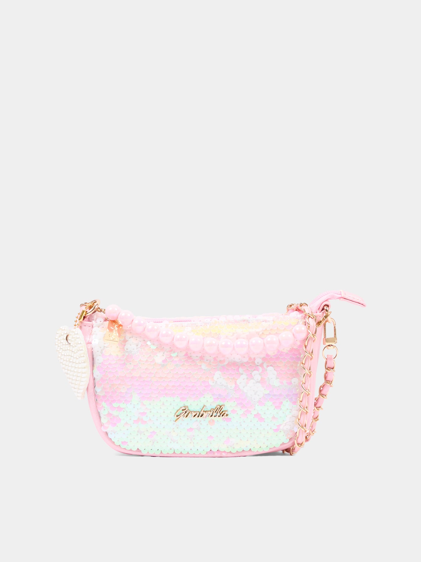 Borsa rosa per bambina con paillettes,Girabrilla,19150