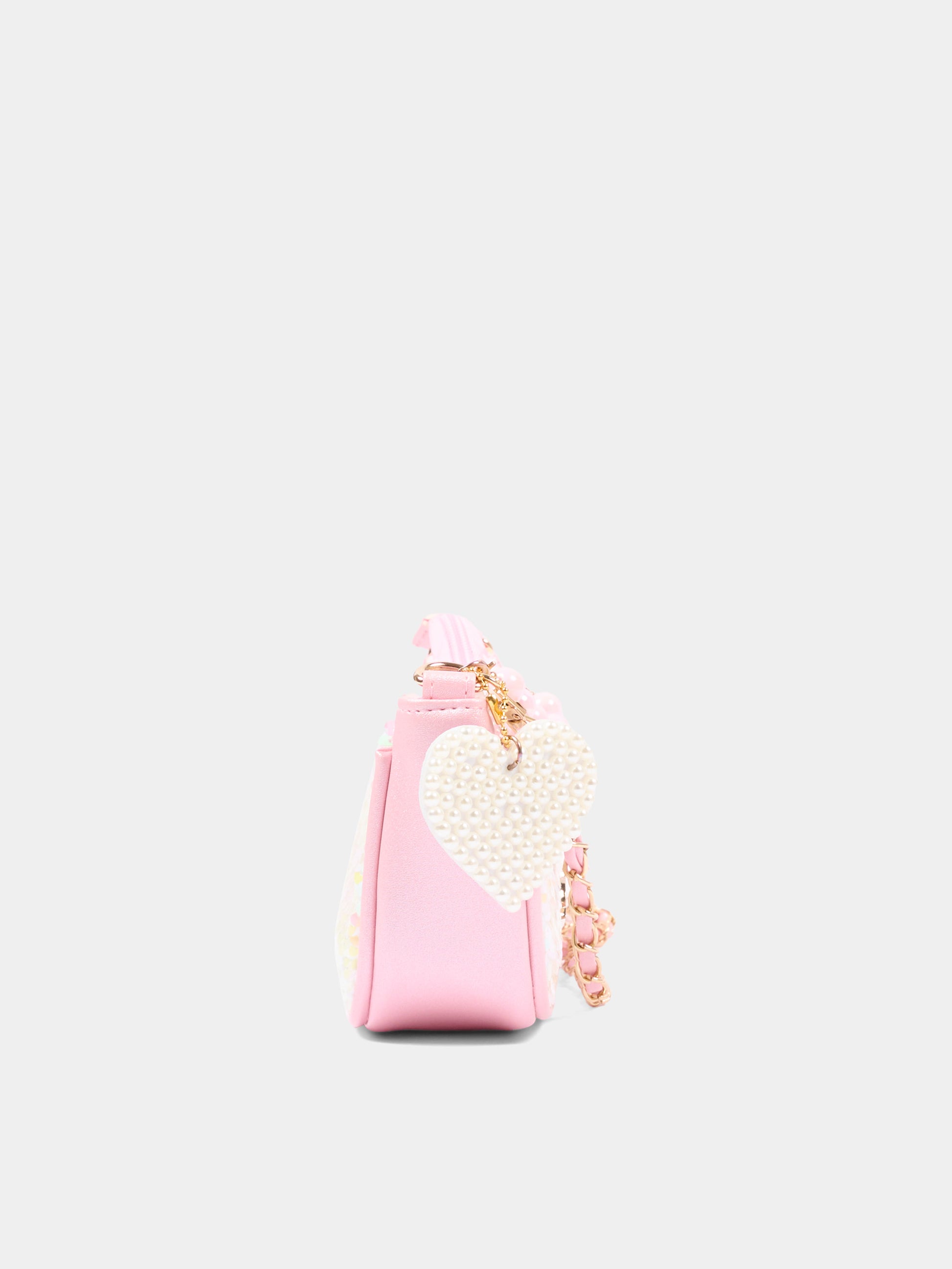 Borsa rosa per bambina con paillettes,Girabrilla,19150