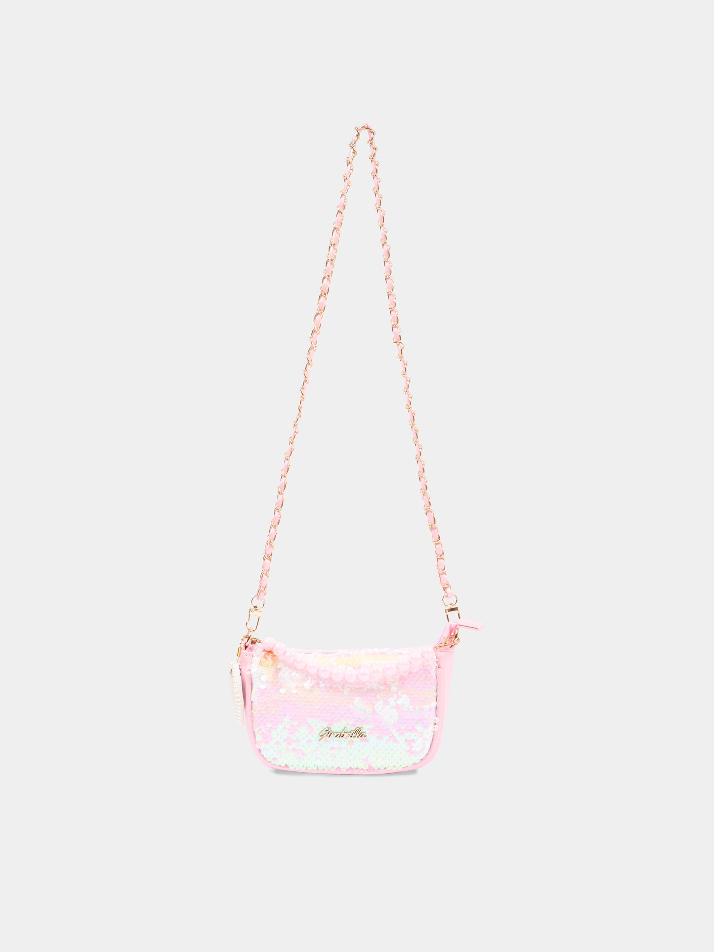 Borsa rosa per bambina con paillettes,Girabrilla,19150
