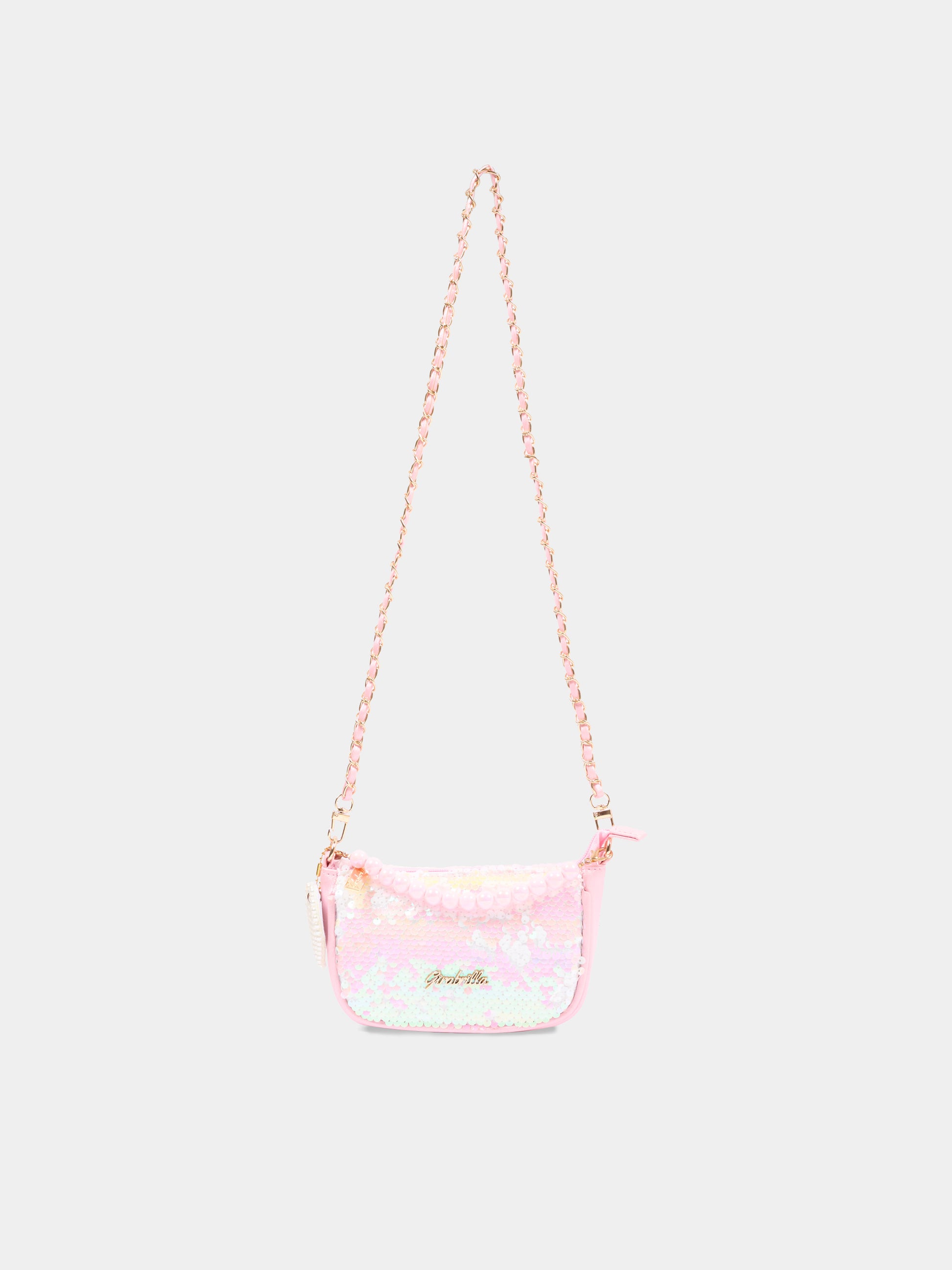 Borsa rosa per bambina con paillettes,Girabrilla,19150