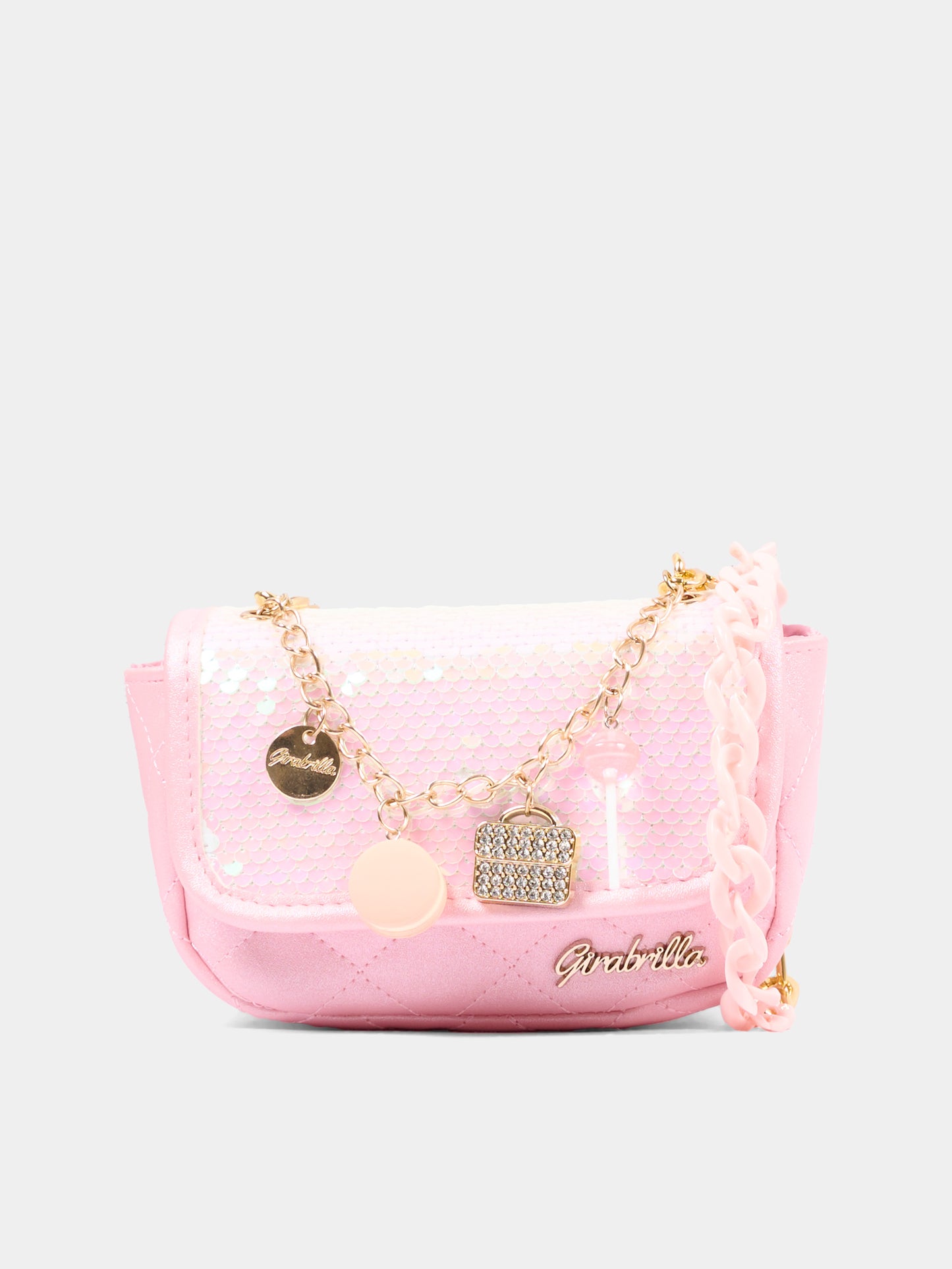 Borsa rosa per bambina con paillettes,Girabrilla,19151