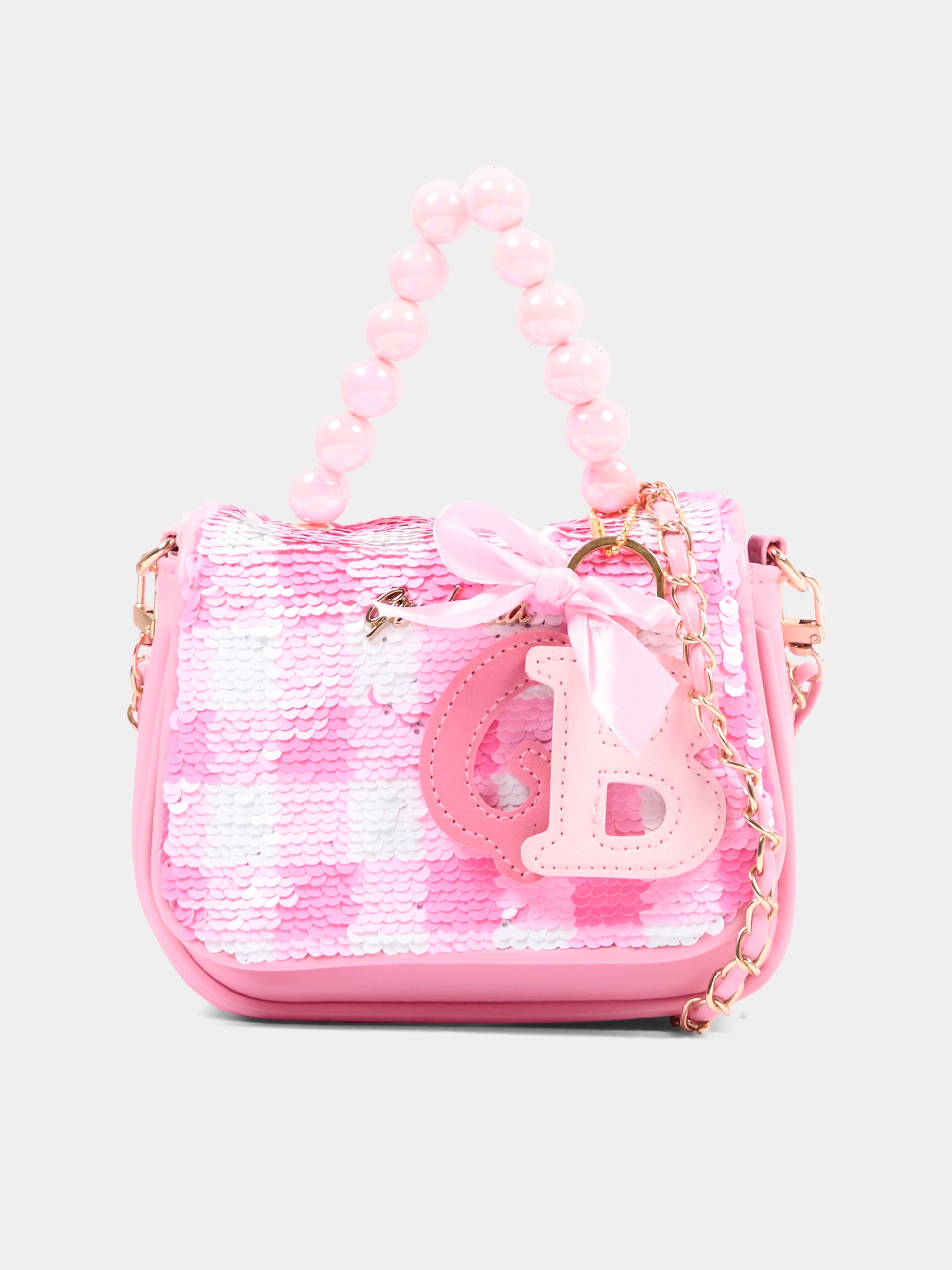 Borsa rosa per bambina con paillettes,Girabrilla,19154