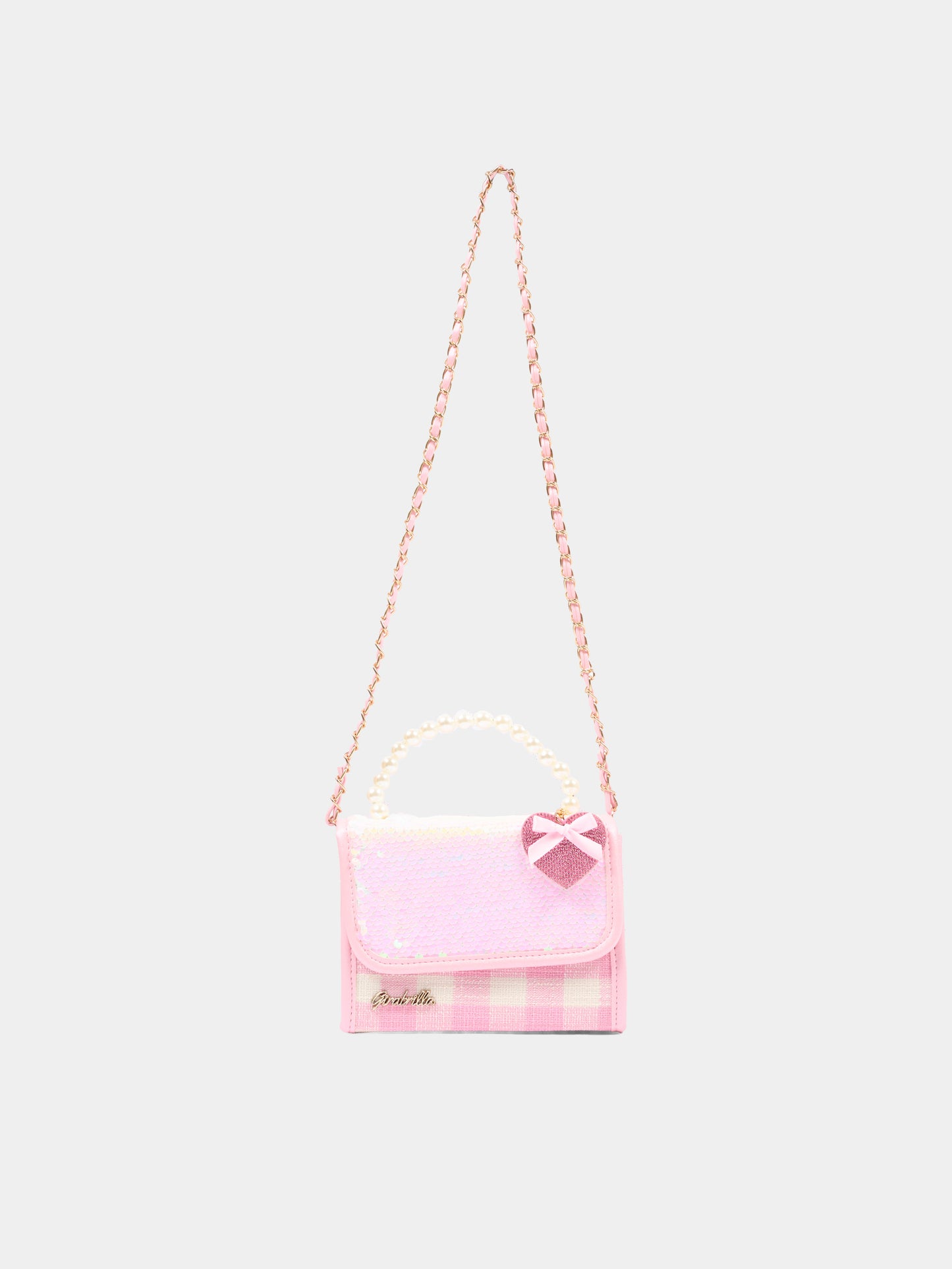 Borsa rosa per bambina con cuore,Girabrilla,19155