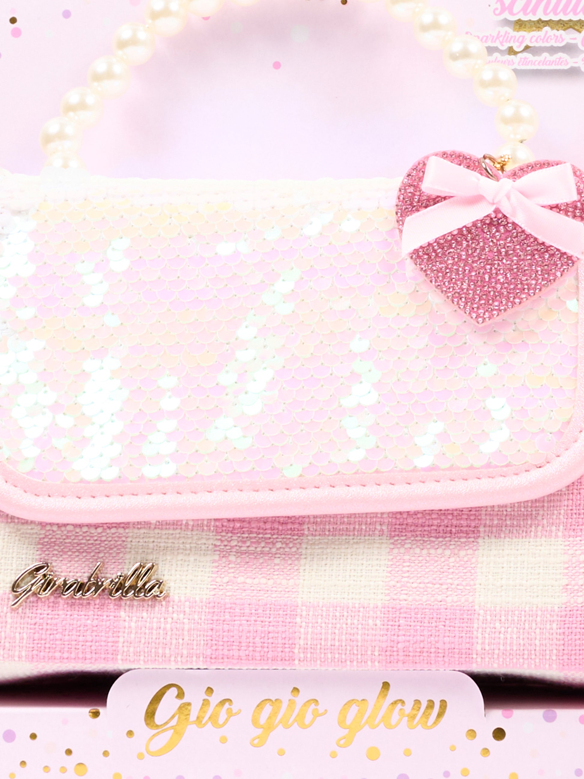 Borsa rosa per bambina con cuore,Girabrilla,19155