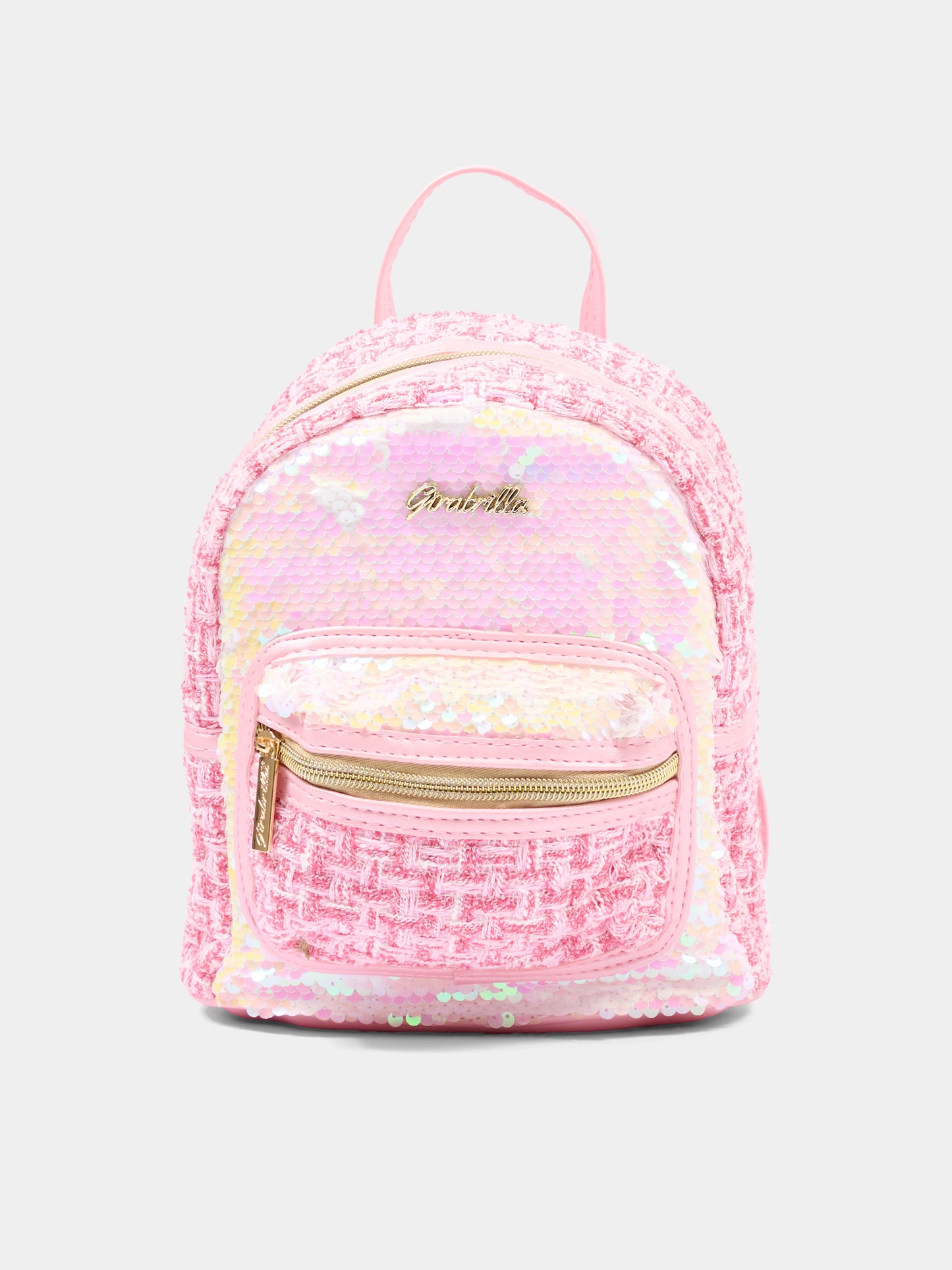 Zaino rosa per bambina con logo,Girabrilla,19146