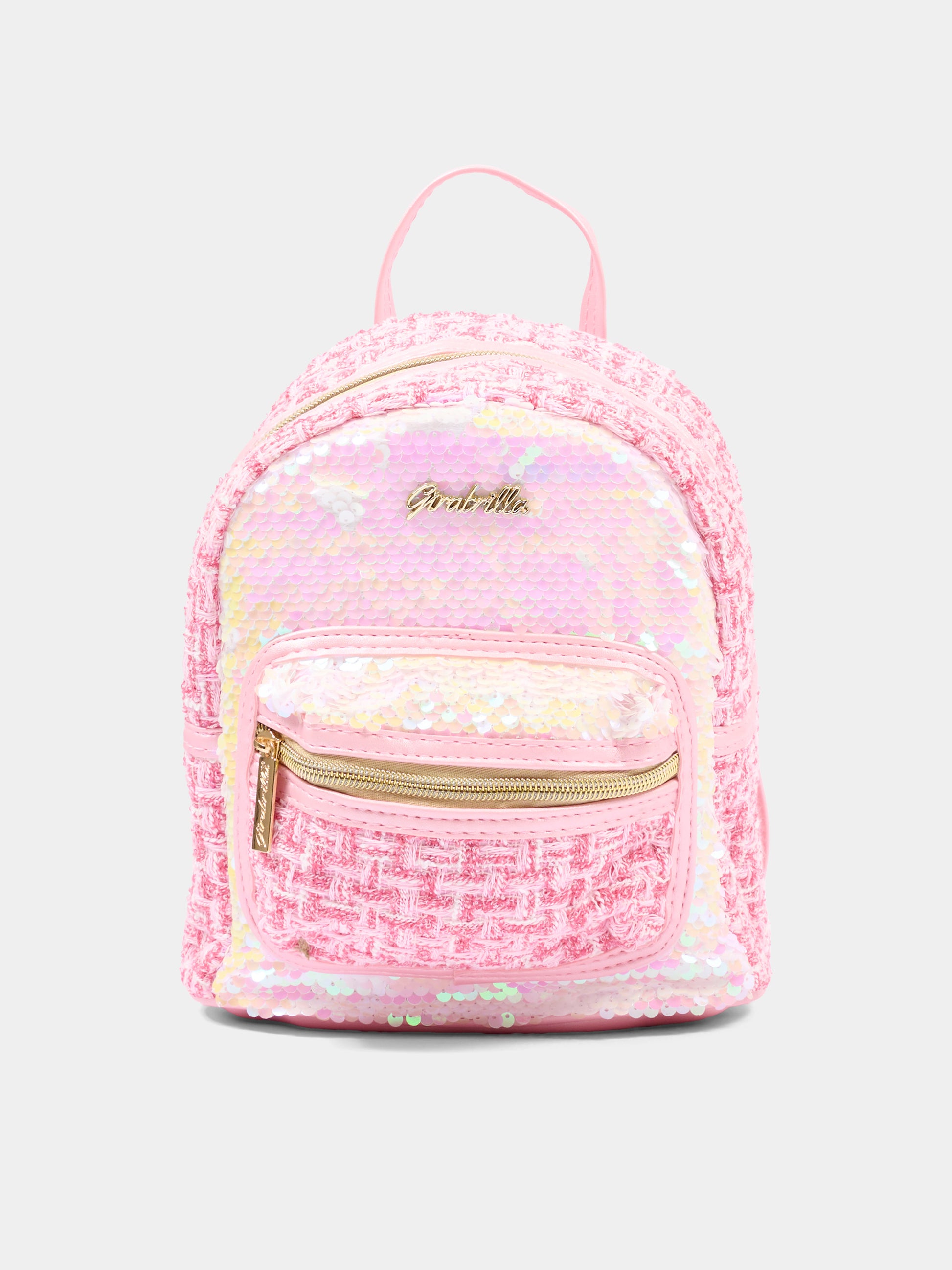 Zaino rosa per bambina con logo,Girabrilla,19146