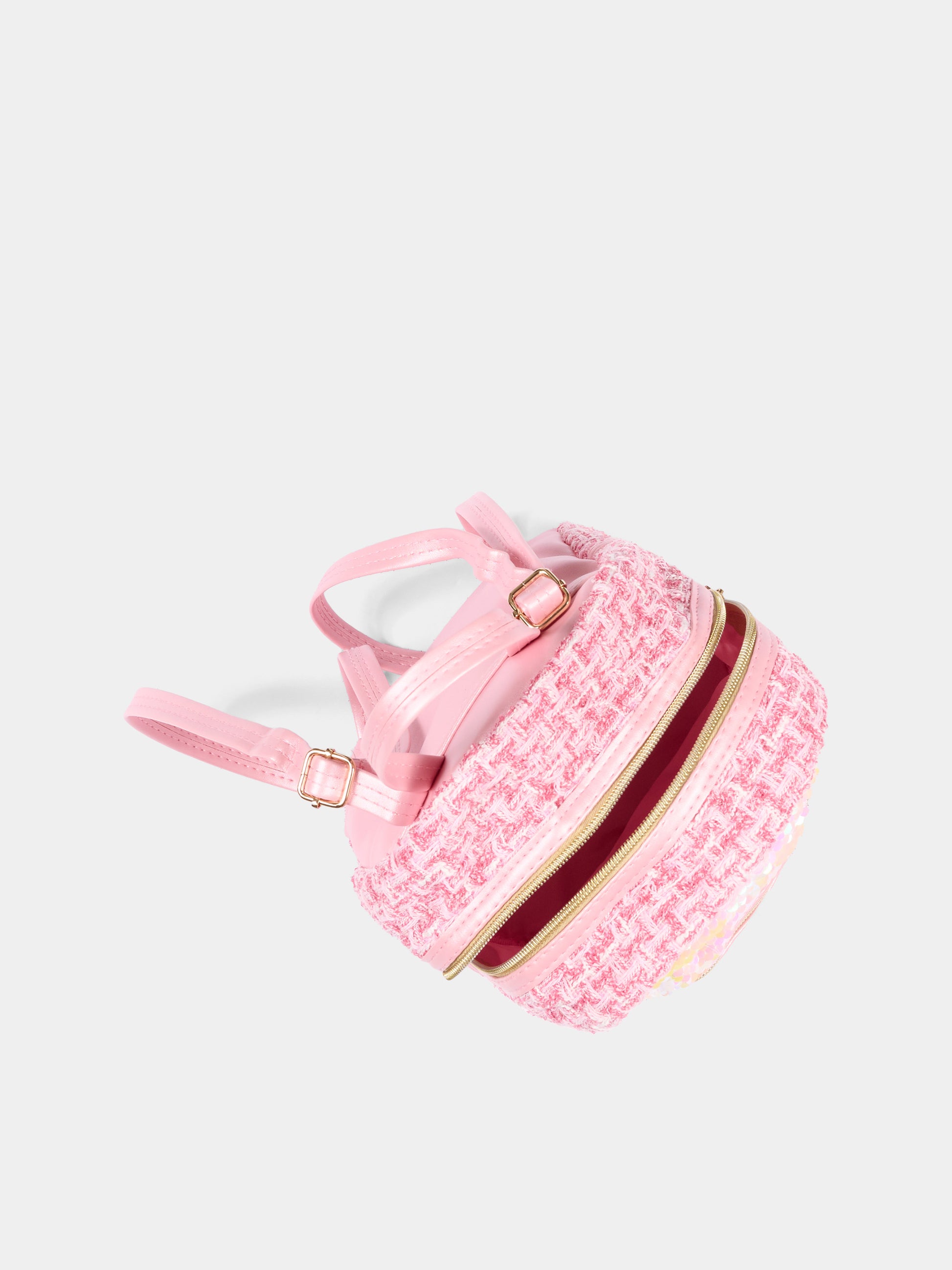 Zaino rosa per bambina con logo,Girabrilla,19146