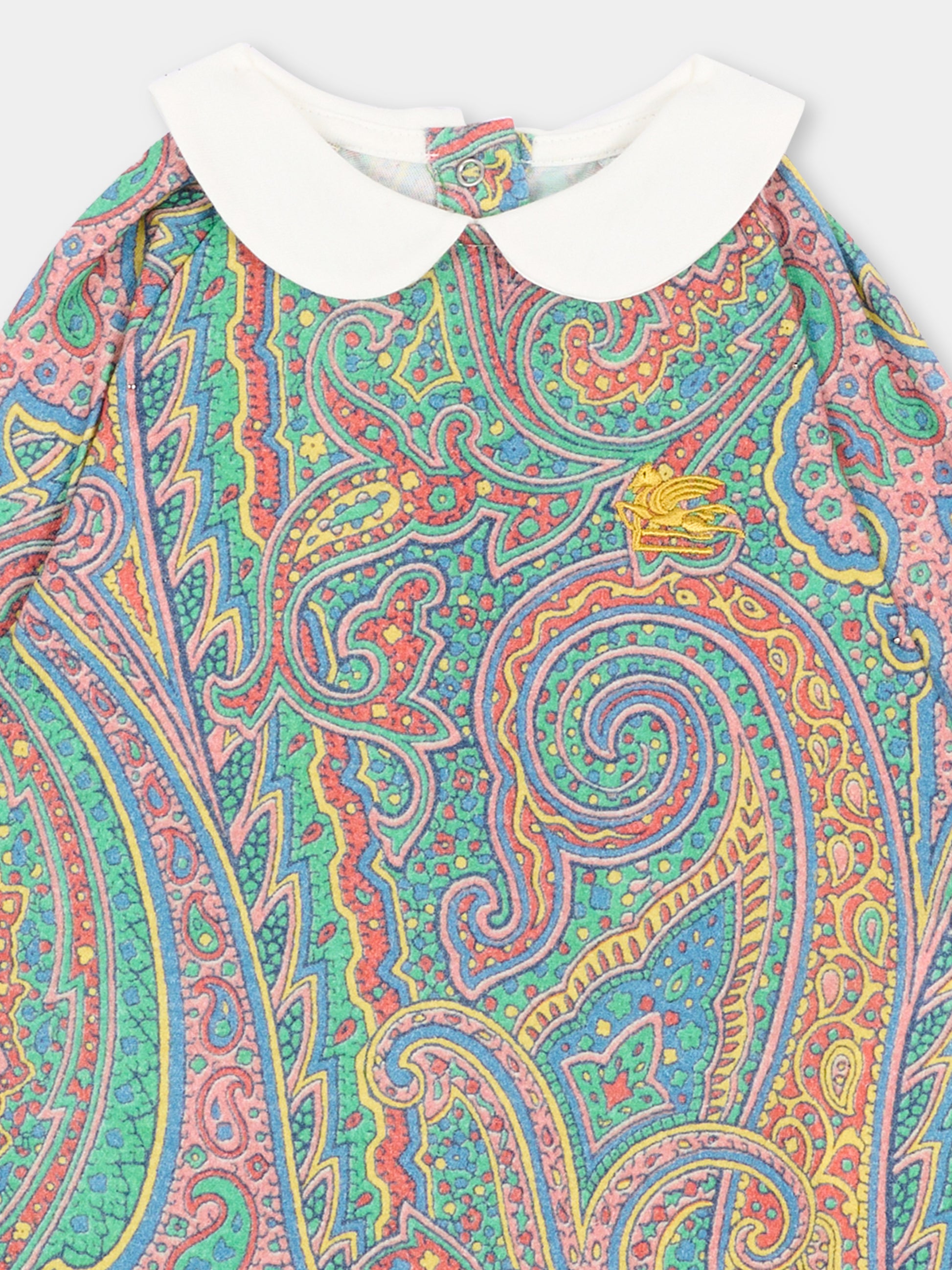 Set tutina multicolor per neonati con stampa paisley,Etro,GXB530 J0517 999
