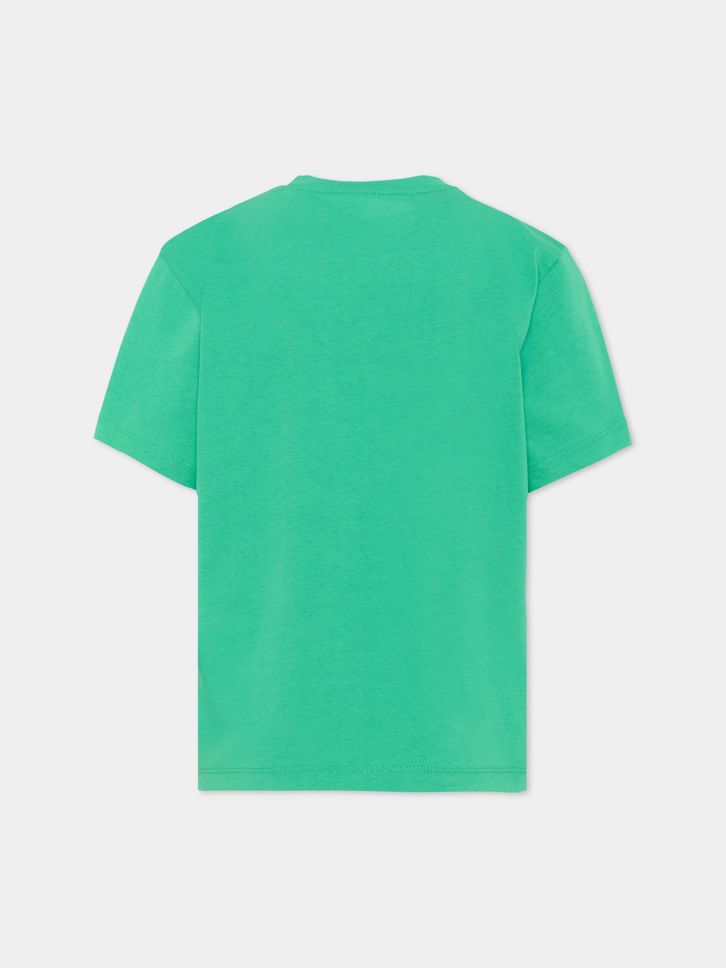 T-shirt verde per bambino con stampa,Stella Mccartney Kids,TX8P71 Z0434 999