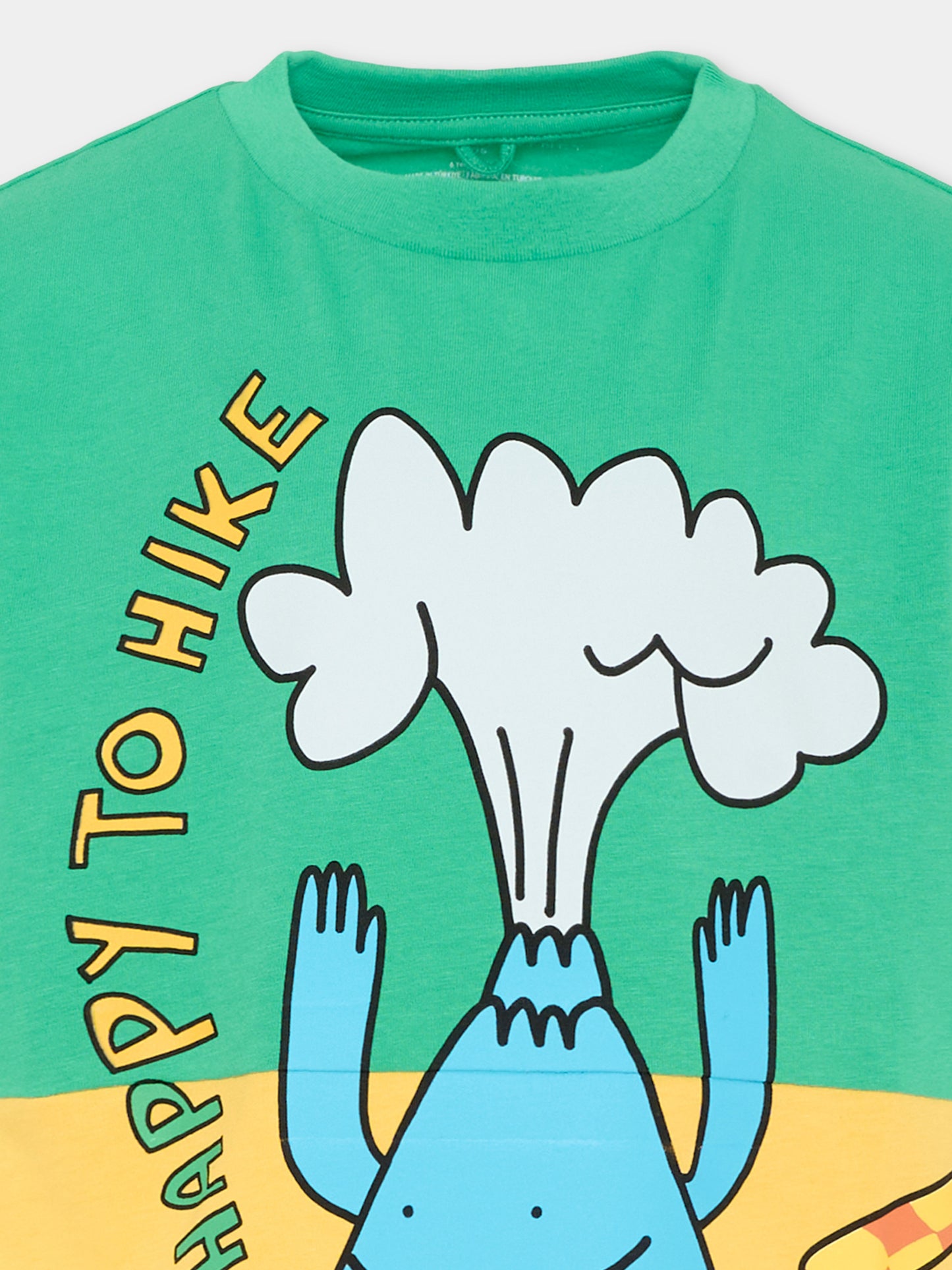 T-shirt verde per bambino con stampa,Stella Mccartney Kids,TX8P71 Z0434 999