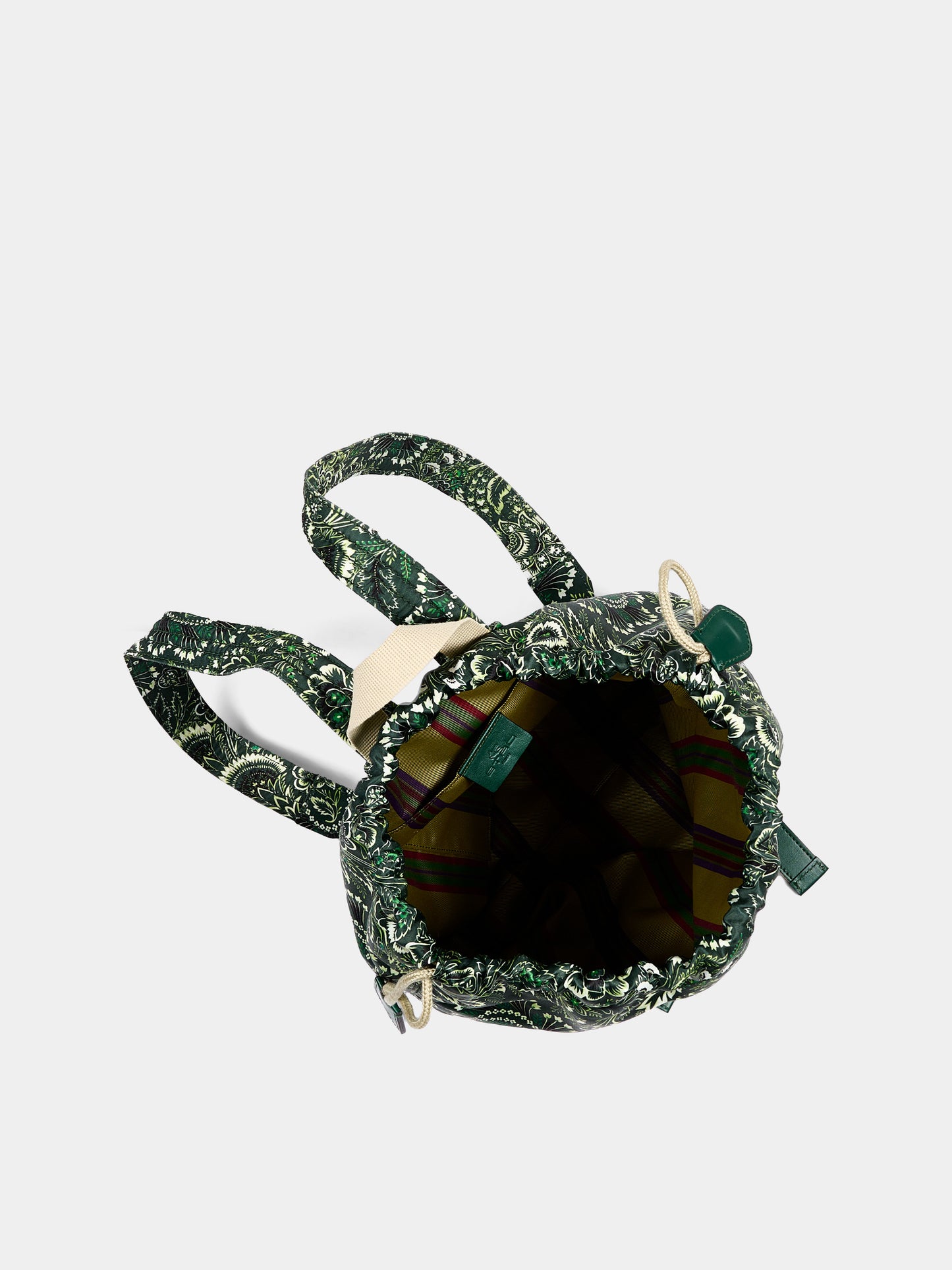 Zaino verde per bambina con stampa paisley,Etro,GU0Q68 Z2281 719AV