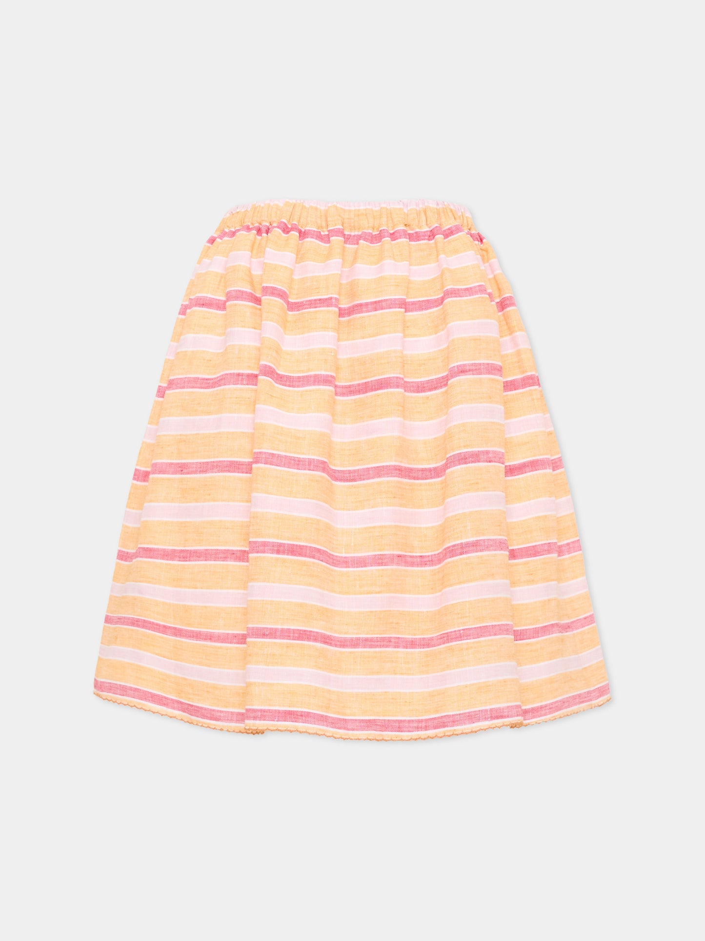 Gonna arancione per bambina con Pegaso,Etro,GU7A10 I0213 400RS