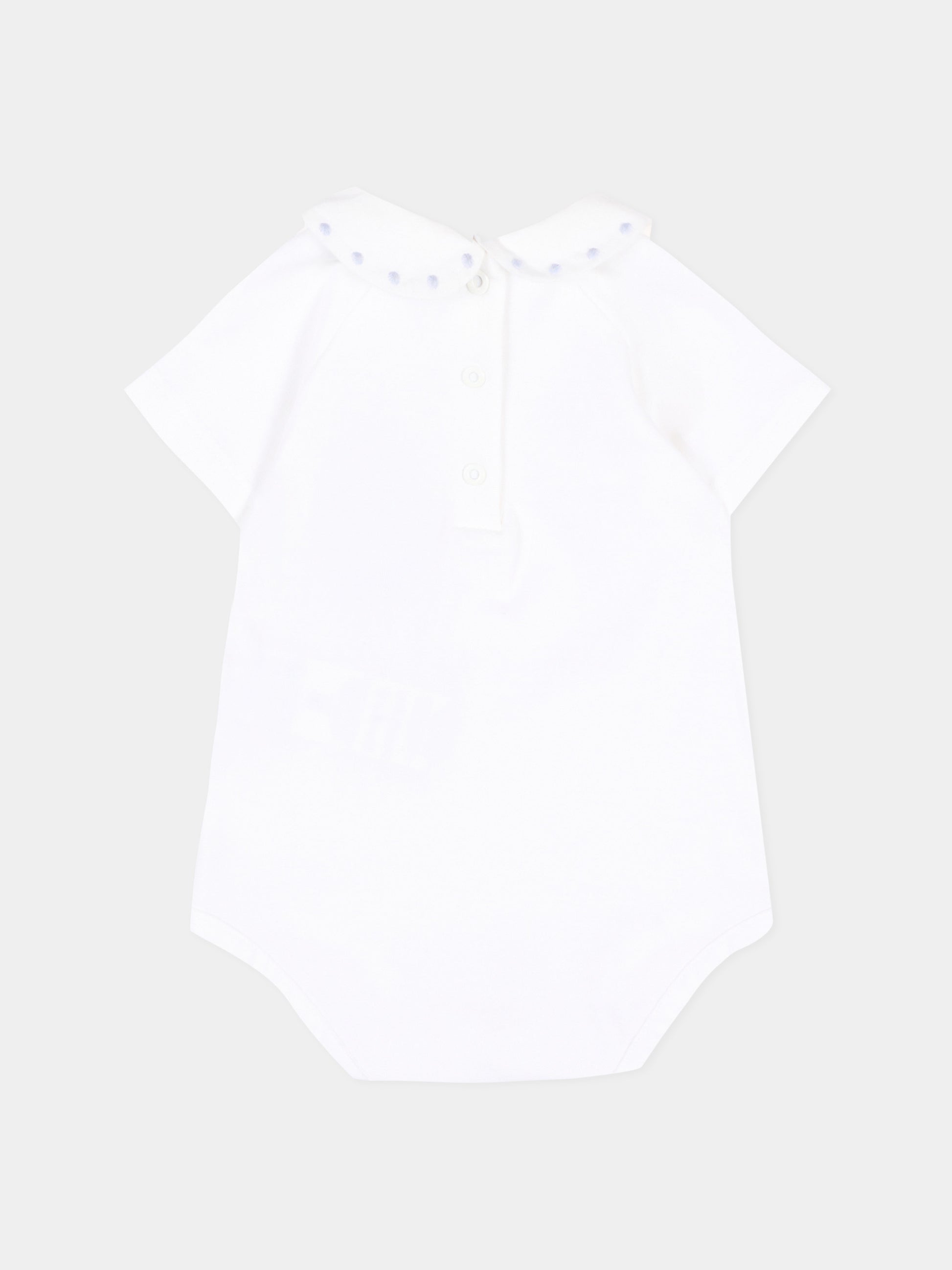 Body bianco per neonato con ricamo,Etro,GUA521 J0382 100CE