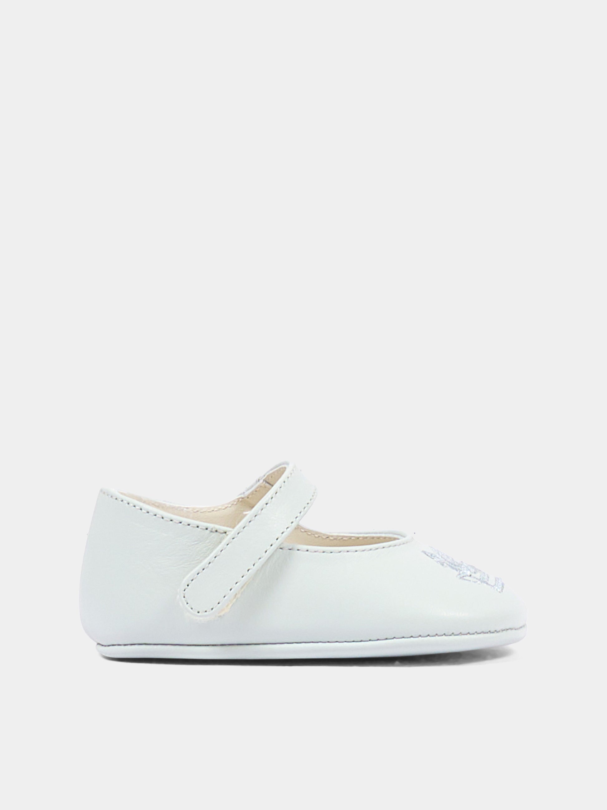 Scarpine celesti per neonata con logo,Etro,GV0026 Z2132 602