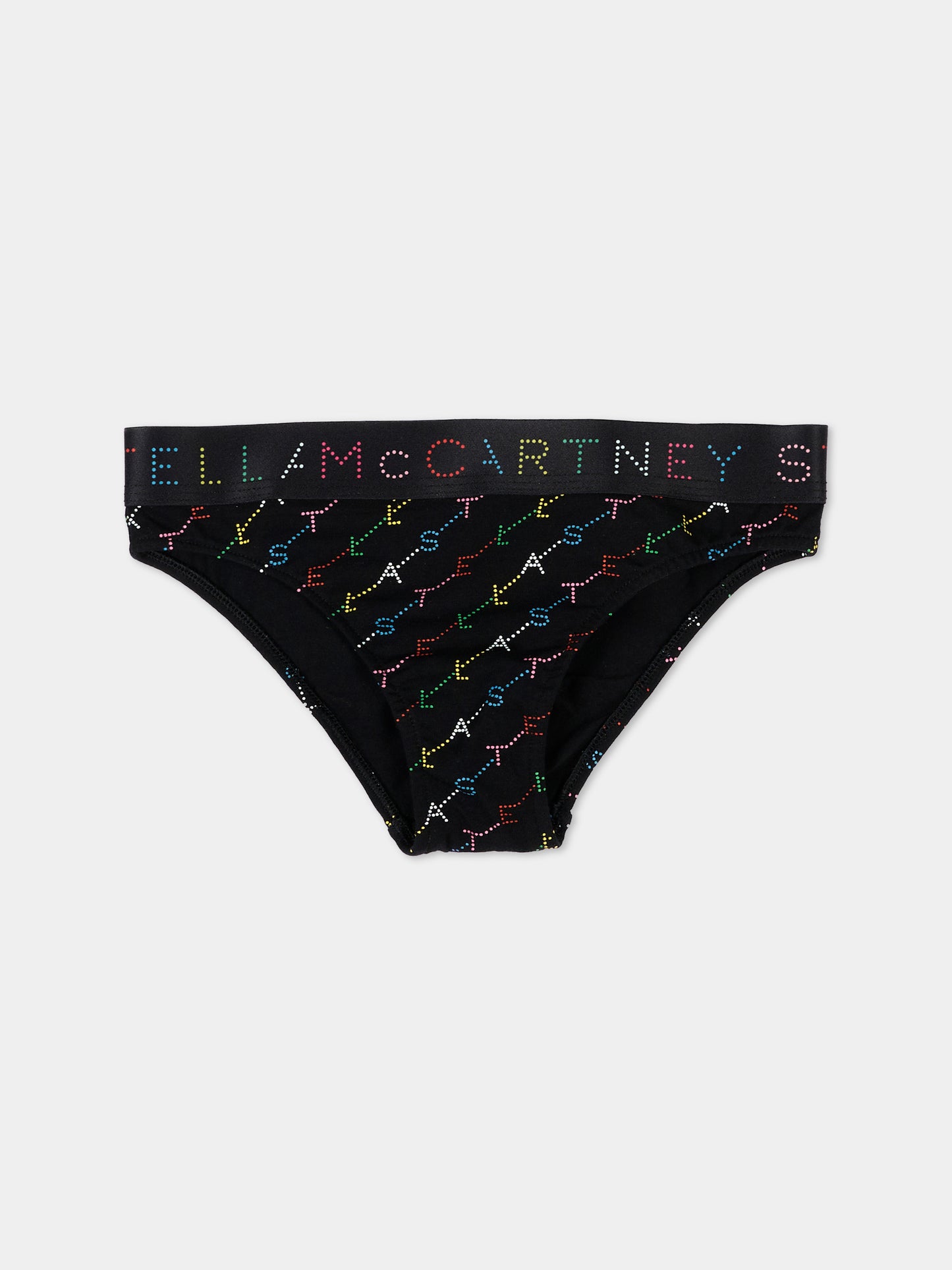 Slip multicolor per bambina con logo,Stella Mccartney Kids,TV0A79 Z2314 999MC