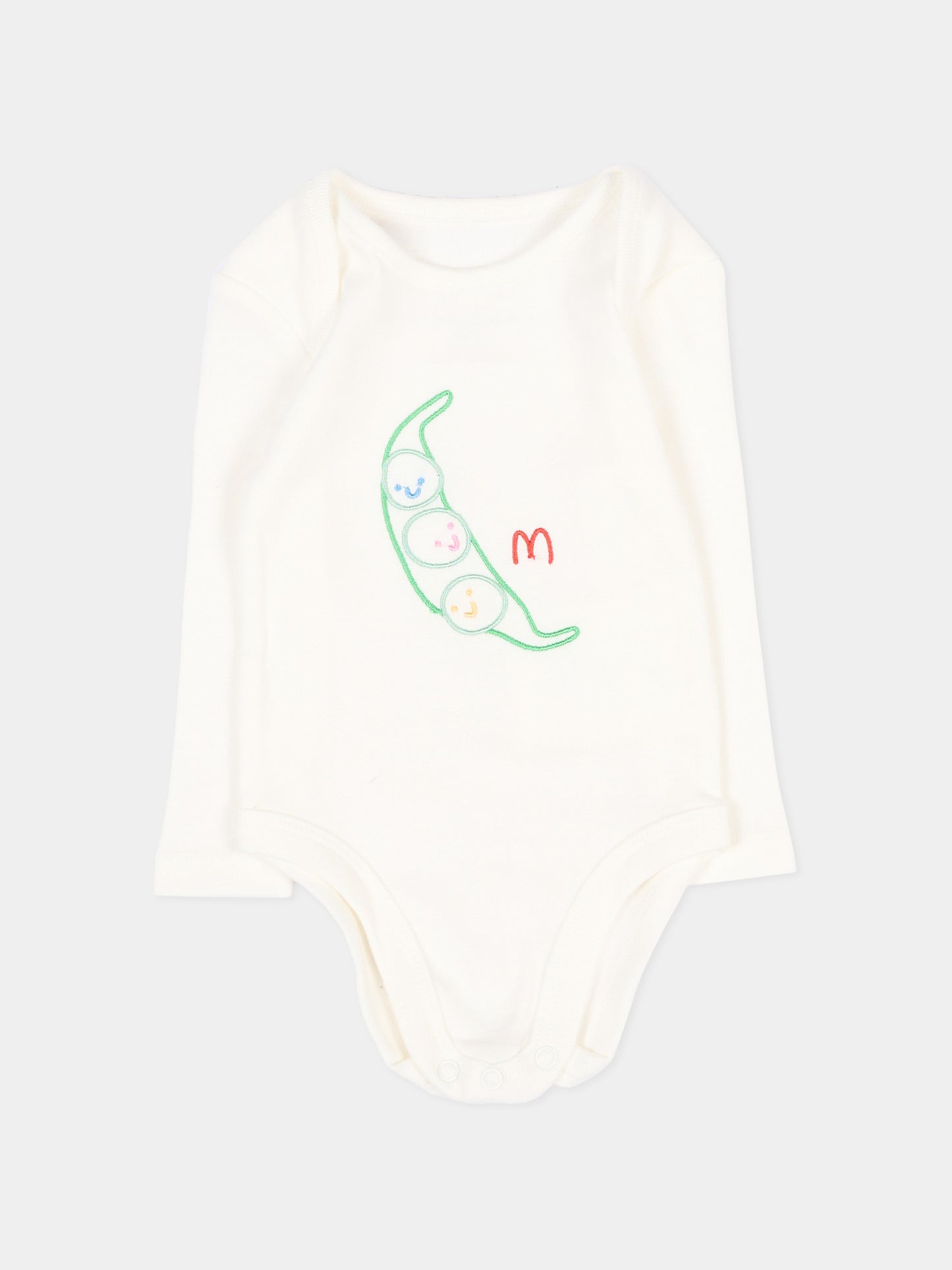 Set body avorio per neonato con ricami,Stella Mccartney Kids,TVB620 Z0669 101