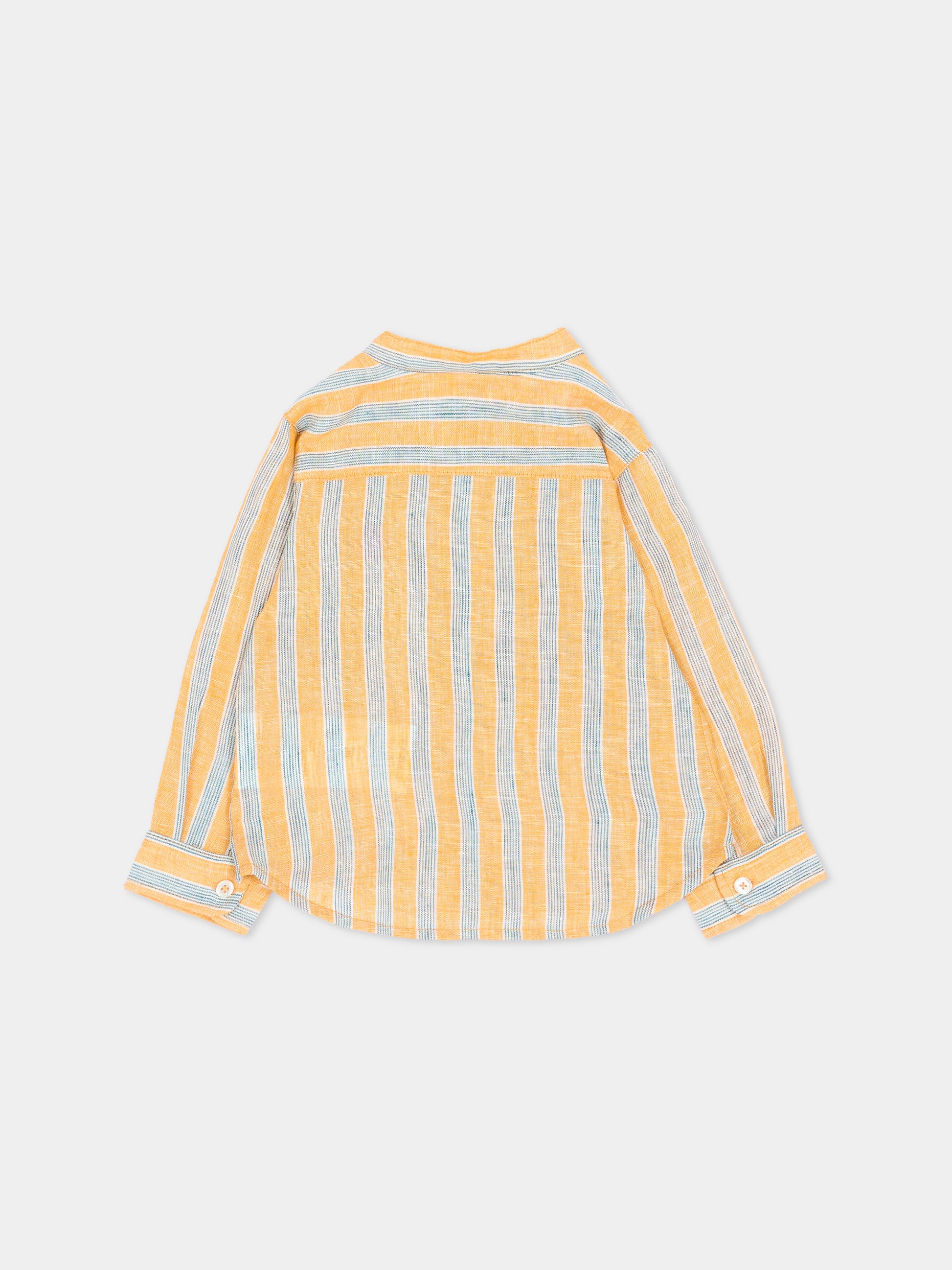 Camicia arancione per neonato con Pegaso,Etro,GW5530 Z2877 400AZ