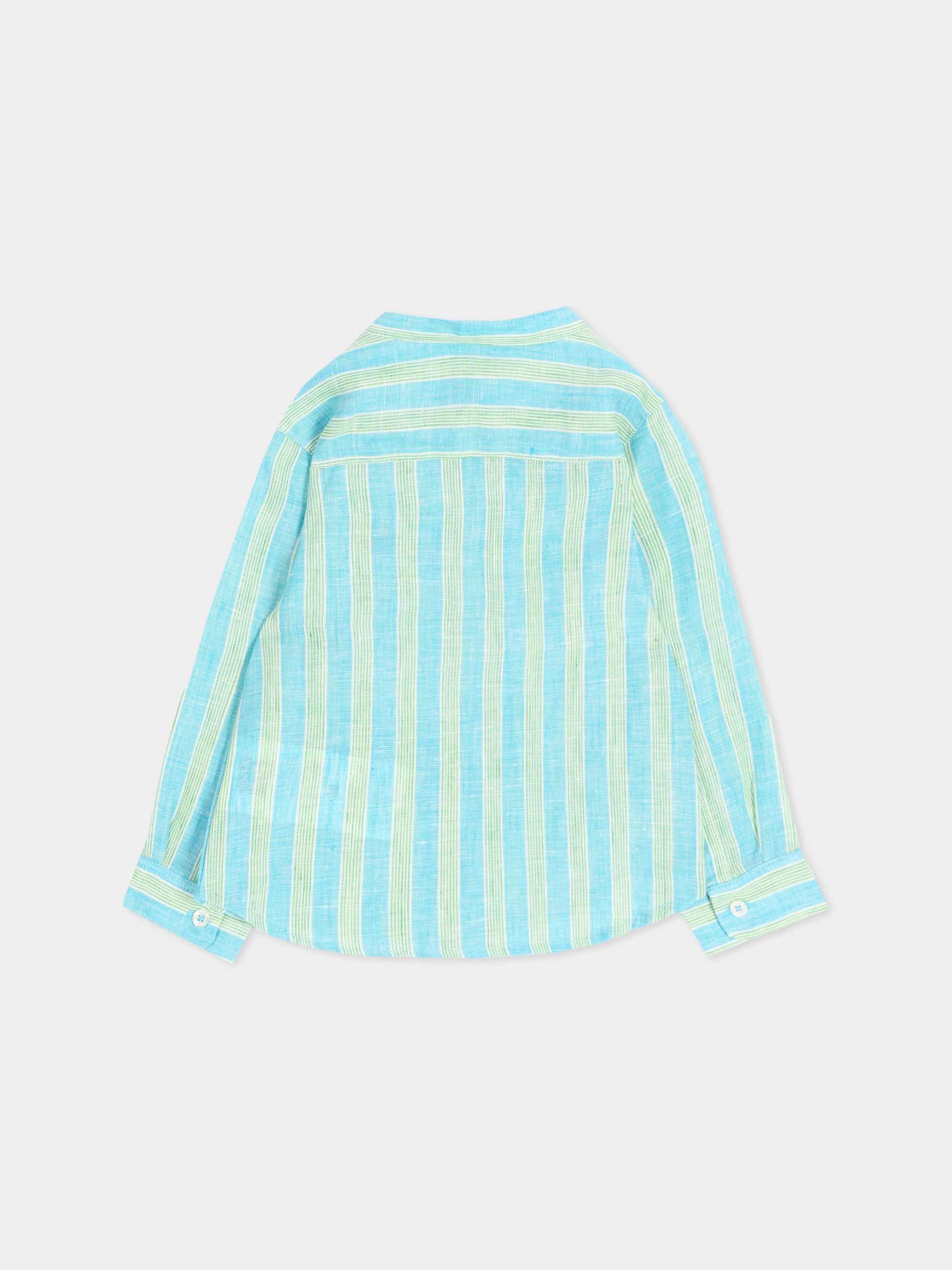 Camicia verde per neonato con Pegaso,Etro,GW5530 Z2877 60IVE